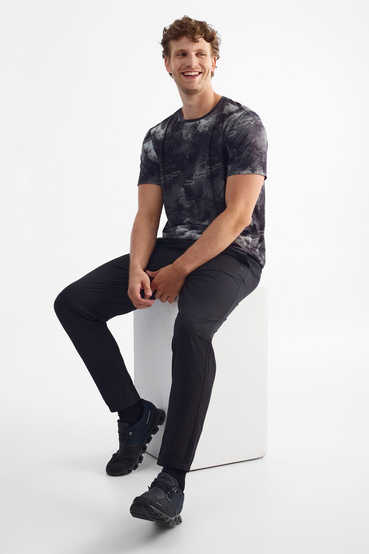Pantalon sport jogger - Homme && NOIR