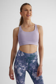 Brassière à imprimé intégral - Femme && MAUVE