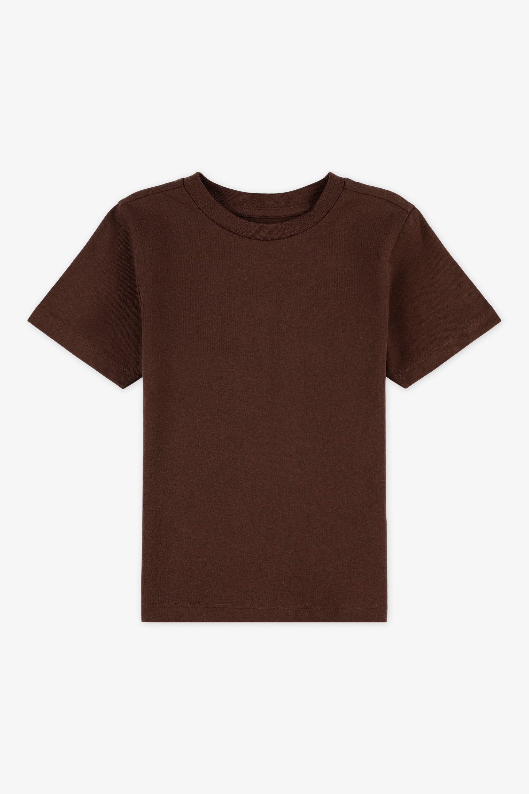 Chandail manches courtes - Enfant garçon && BRUN