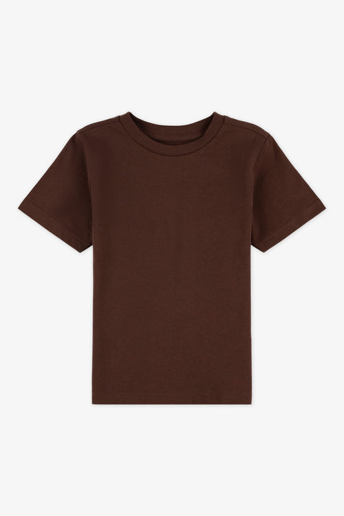 Chandail manches courtes - Enfant garçon && BRUN