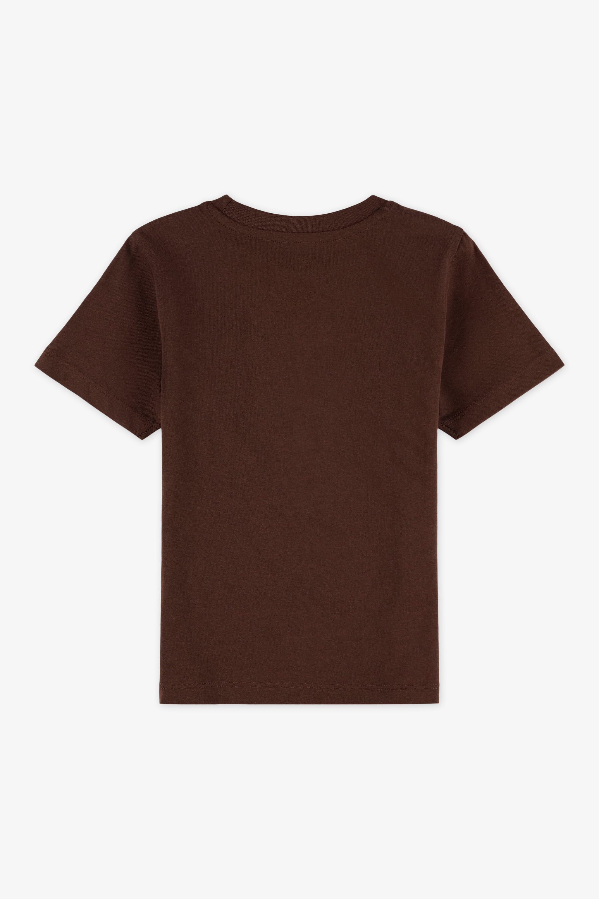 Chandail manches courtes - Enfant garçon && BRUN