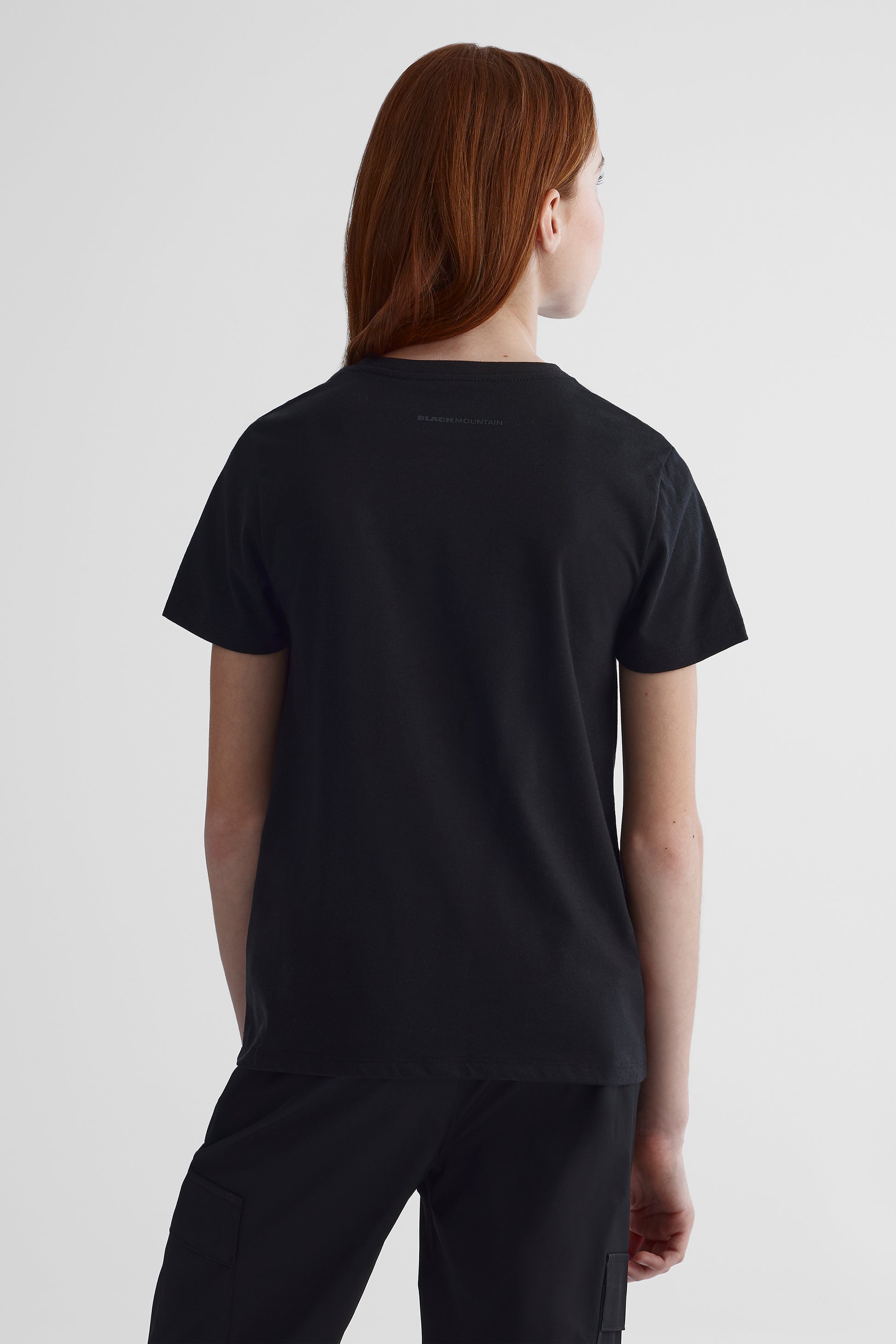 Chandail manches courtes graphique - Ado fille && NOIR