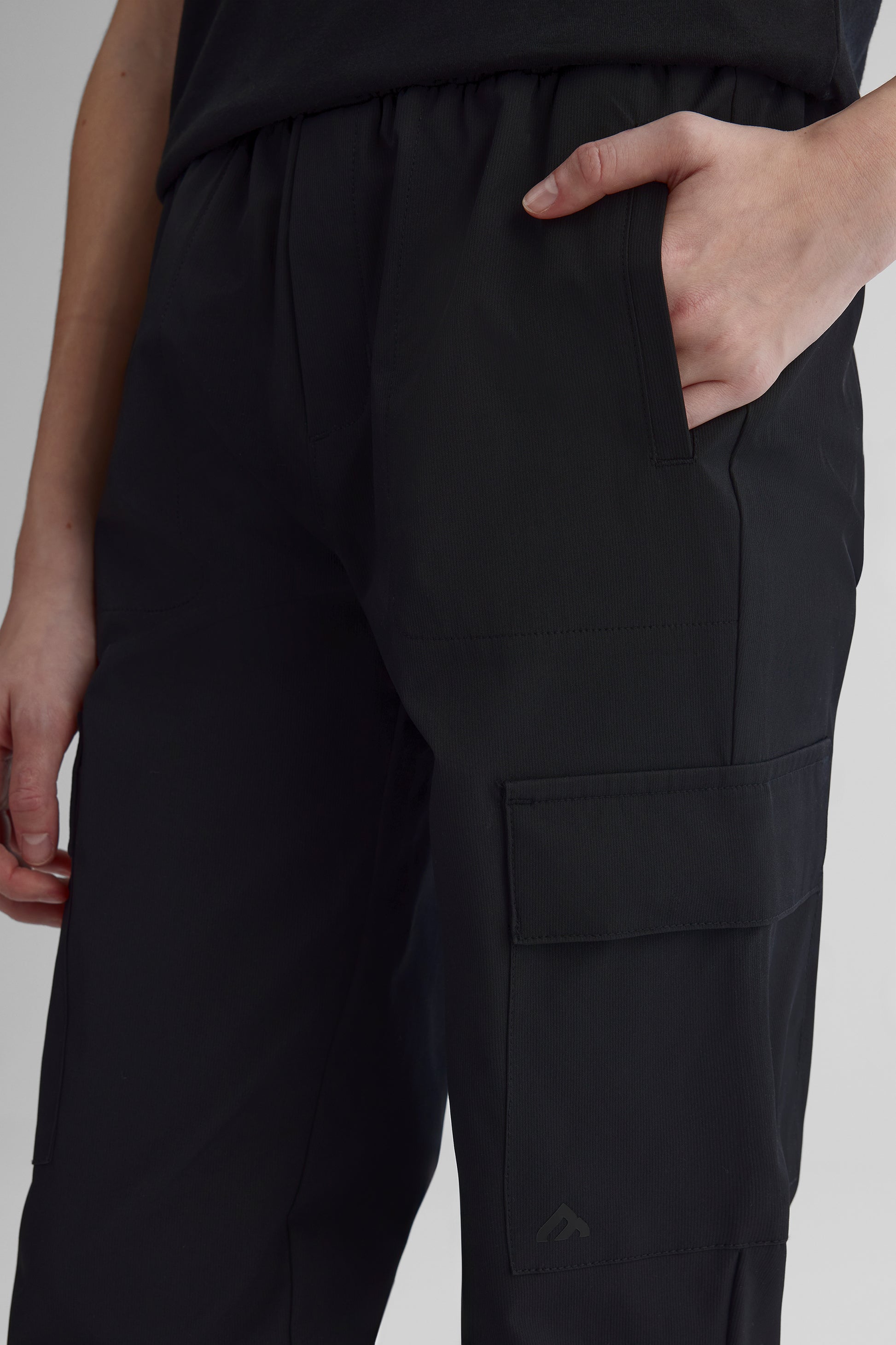 Pantalon cargo - Ado fille && NOIR