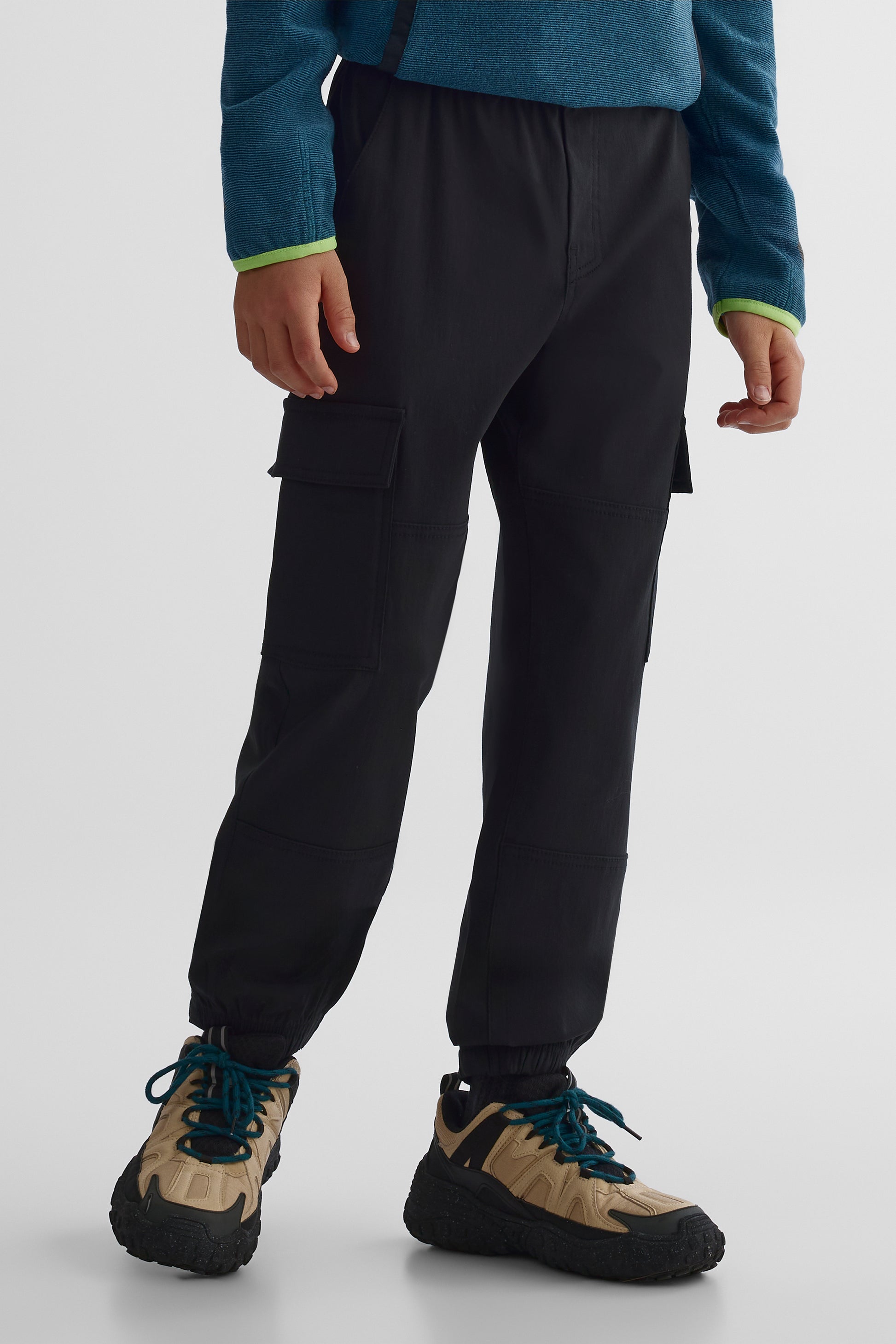 Pantalon cargo - Ado garçon && NOIR