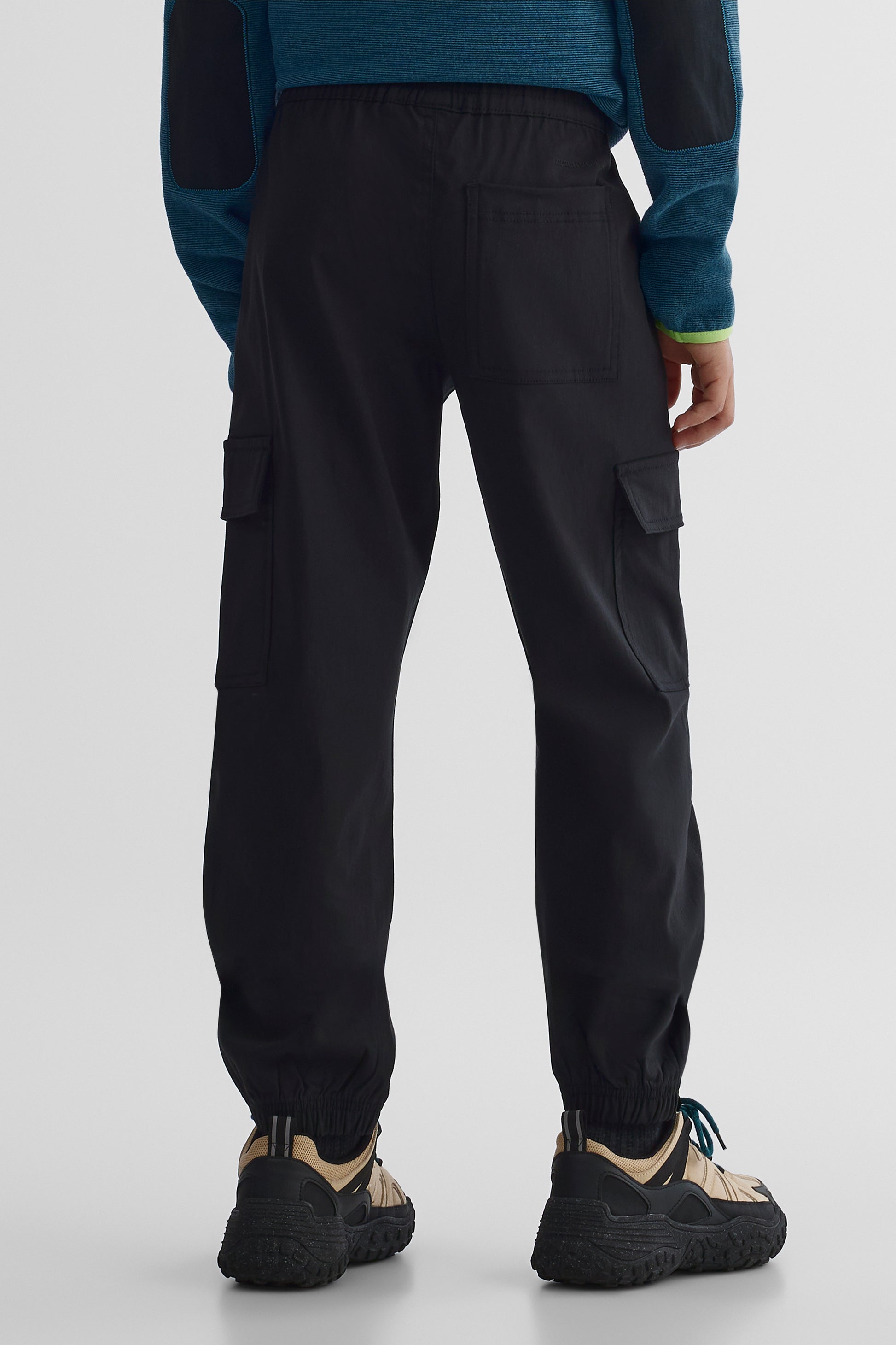 Pantalon cargo - Ado garçon && NOIR