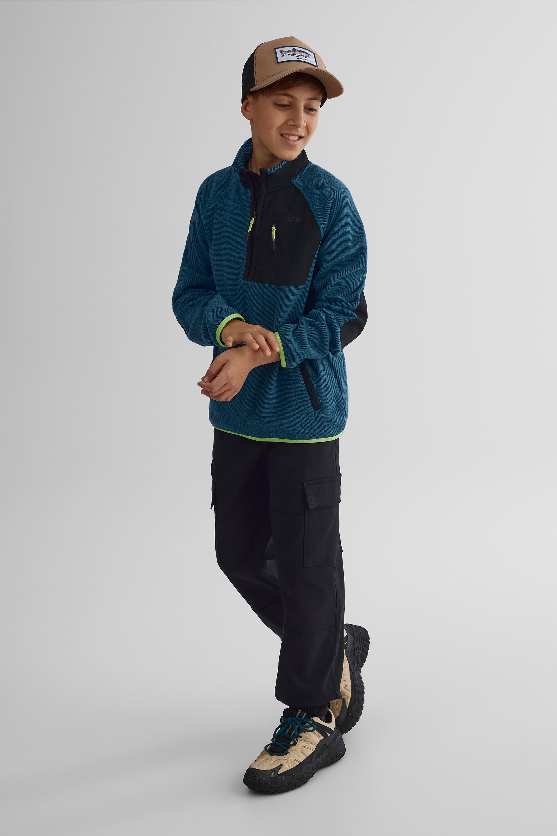 Pantalon cargo - Ado garçon && NOIR