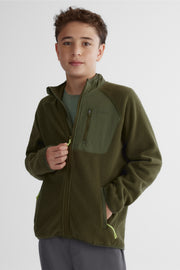 Veste polaire - Ado garçon && OLIVE