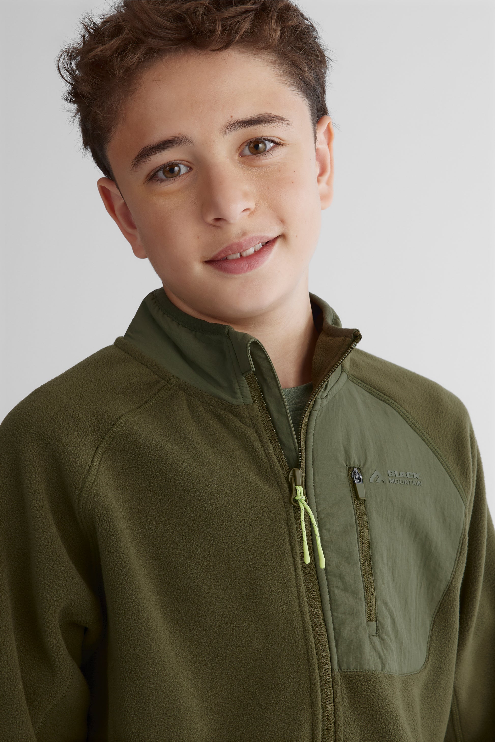 Veste polaire - Ado garçon && OLIVE