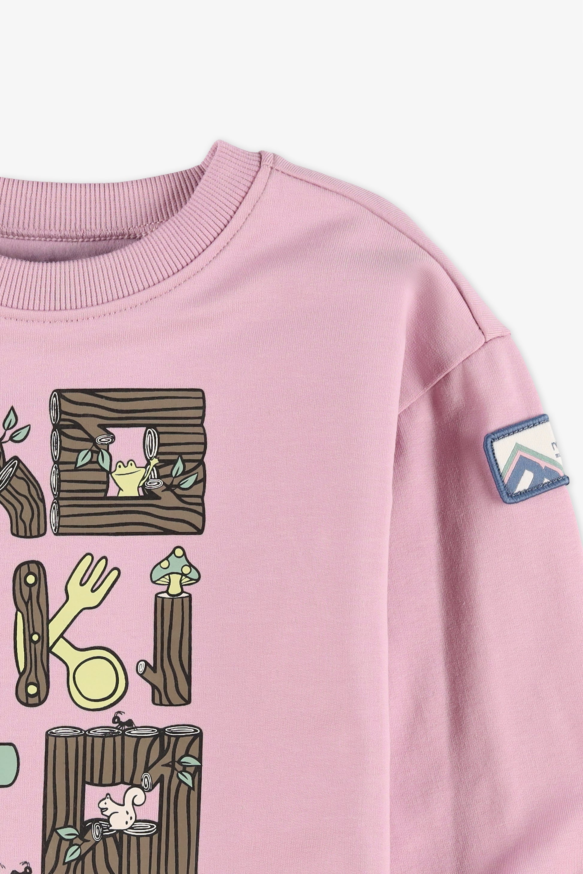 Chandail ouaté graphique - Bébé fille && ROSE