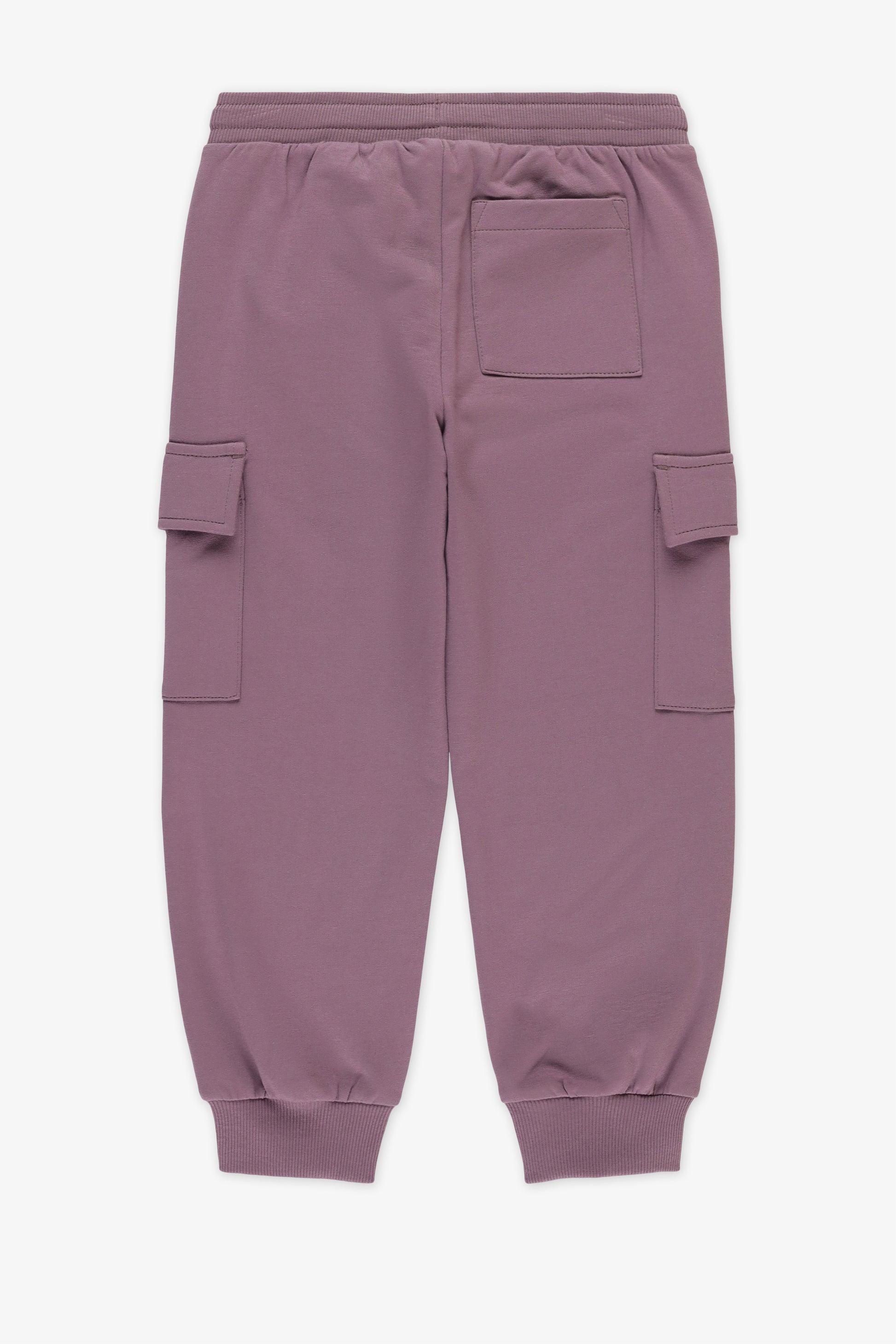 Pantalon jogger - Enfant fille && AUBERGINE