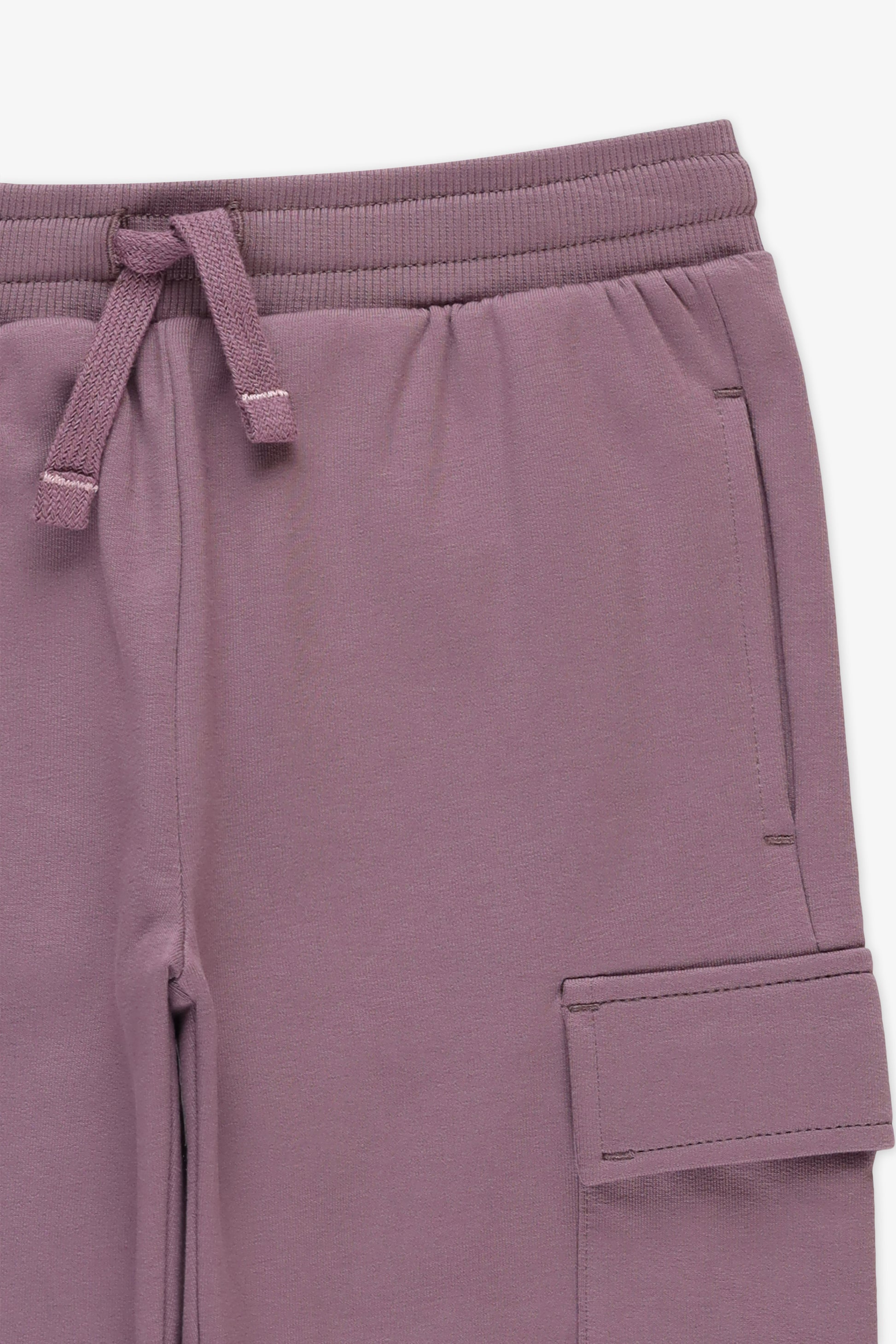 Pantalon jogger - Enfant fille && AUBERGINE