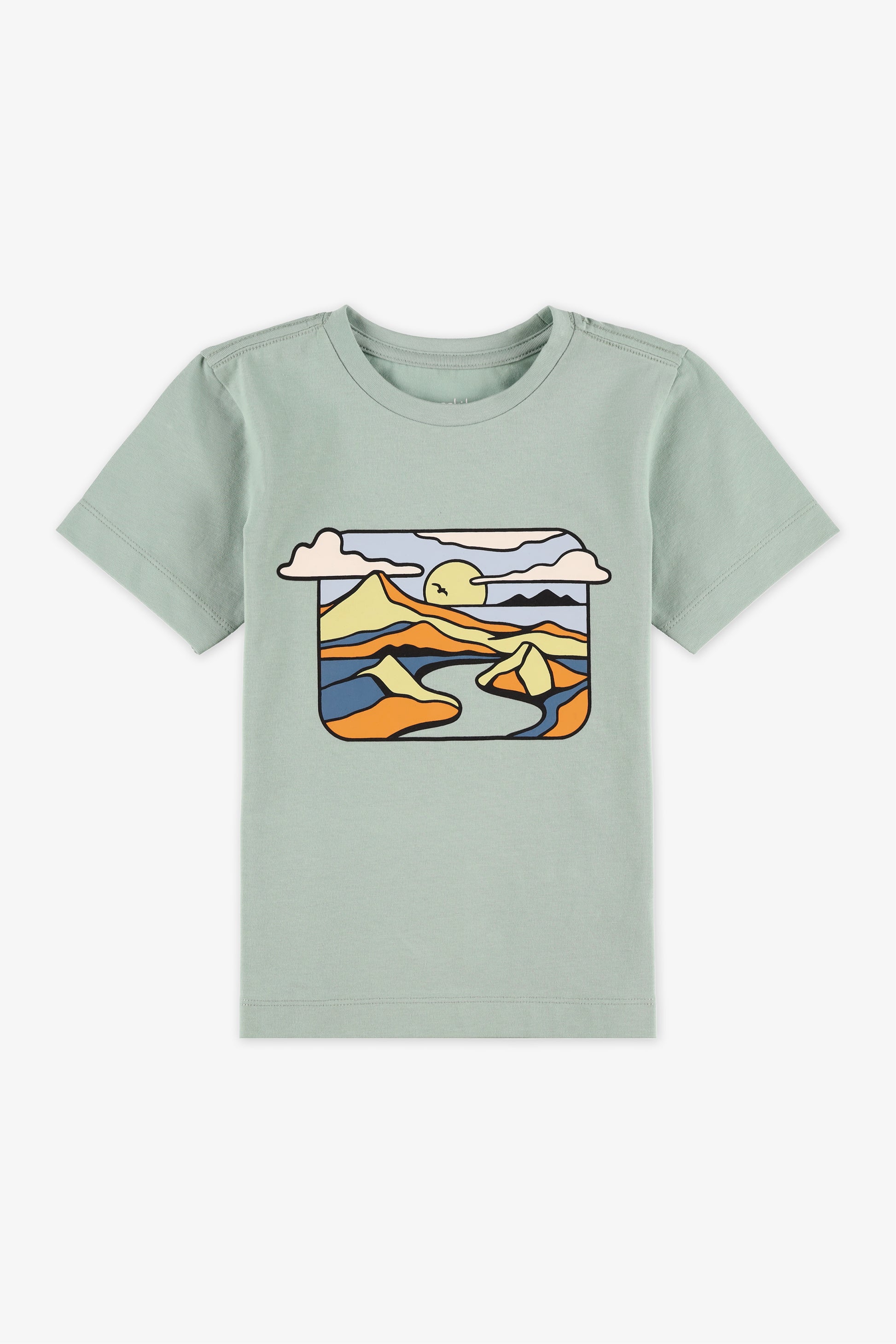 Chandail manches courtes graphique - Enfant garçon && VERT