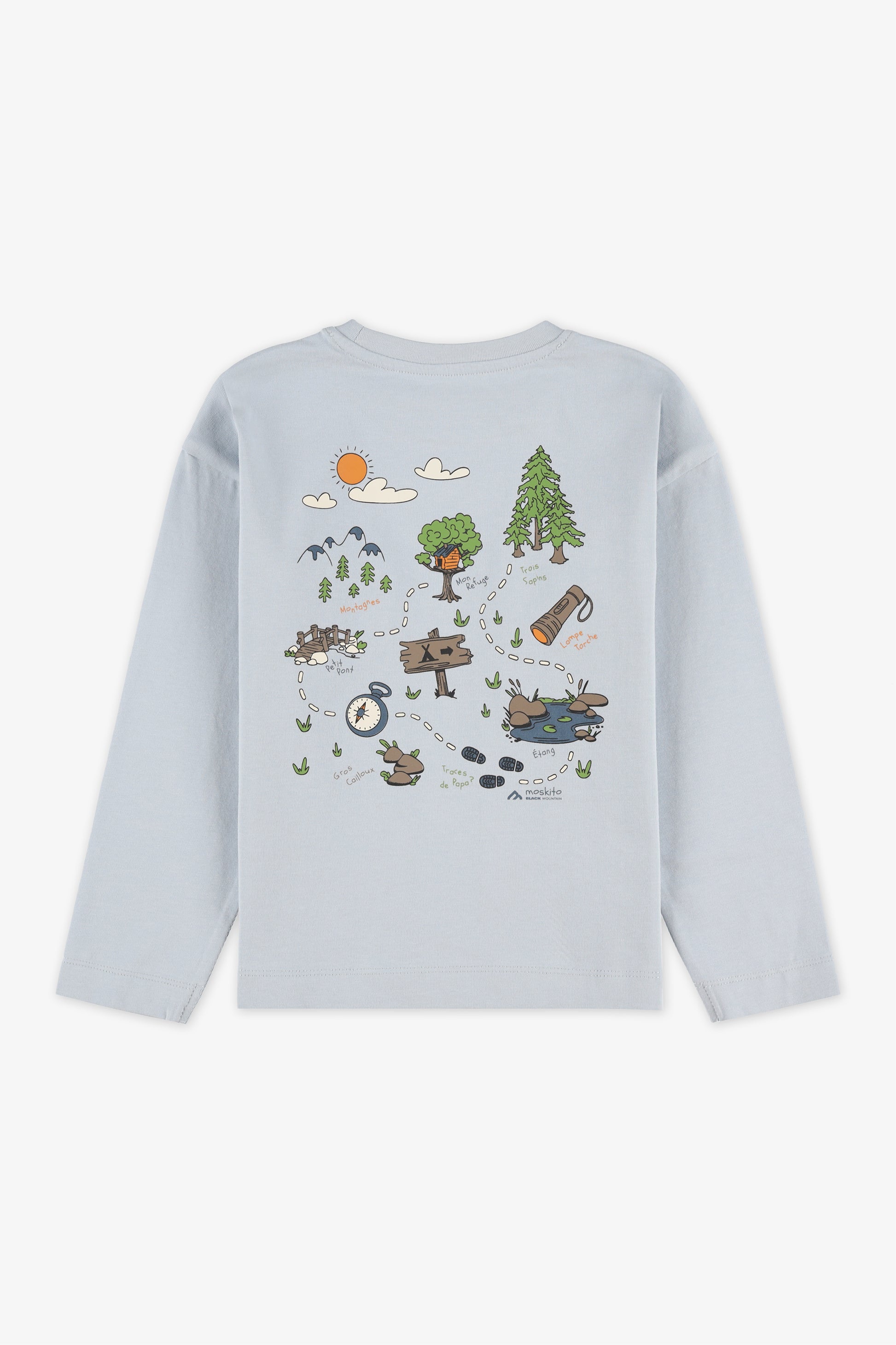 Chandail léger graphique - Enfant garçon && BLEU