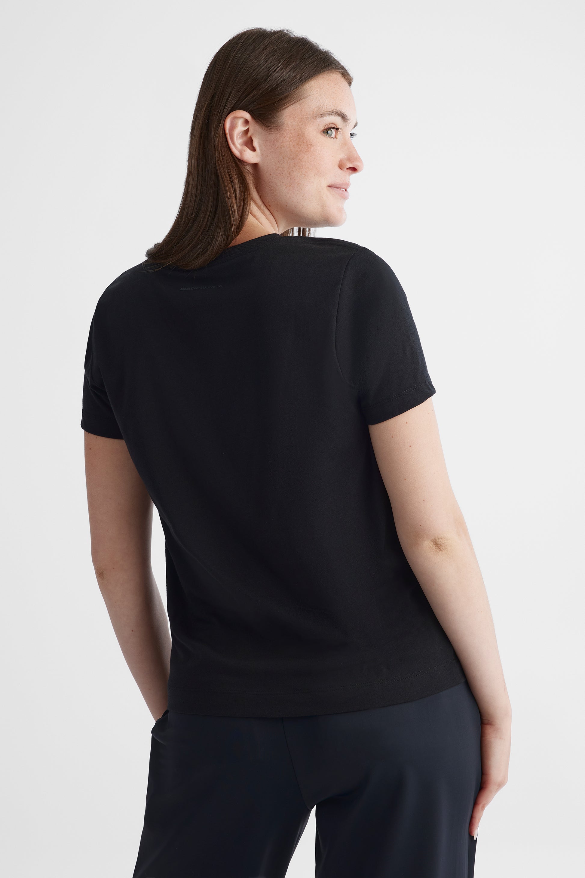 Chandail manches courtes graphique - Femme && NOIR