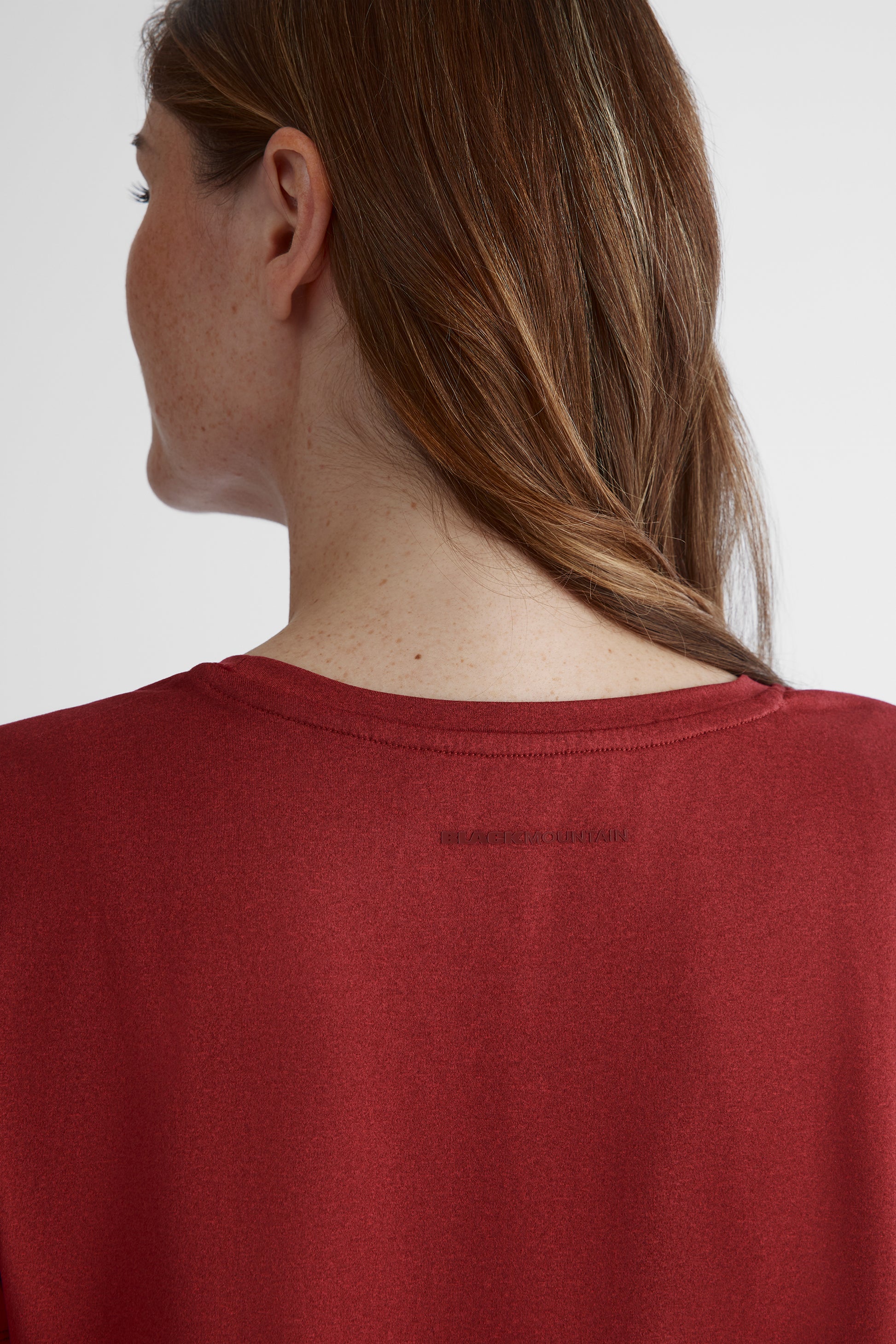 Chandail manches courtes graphique - Femme && BOURGOGNE