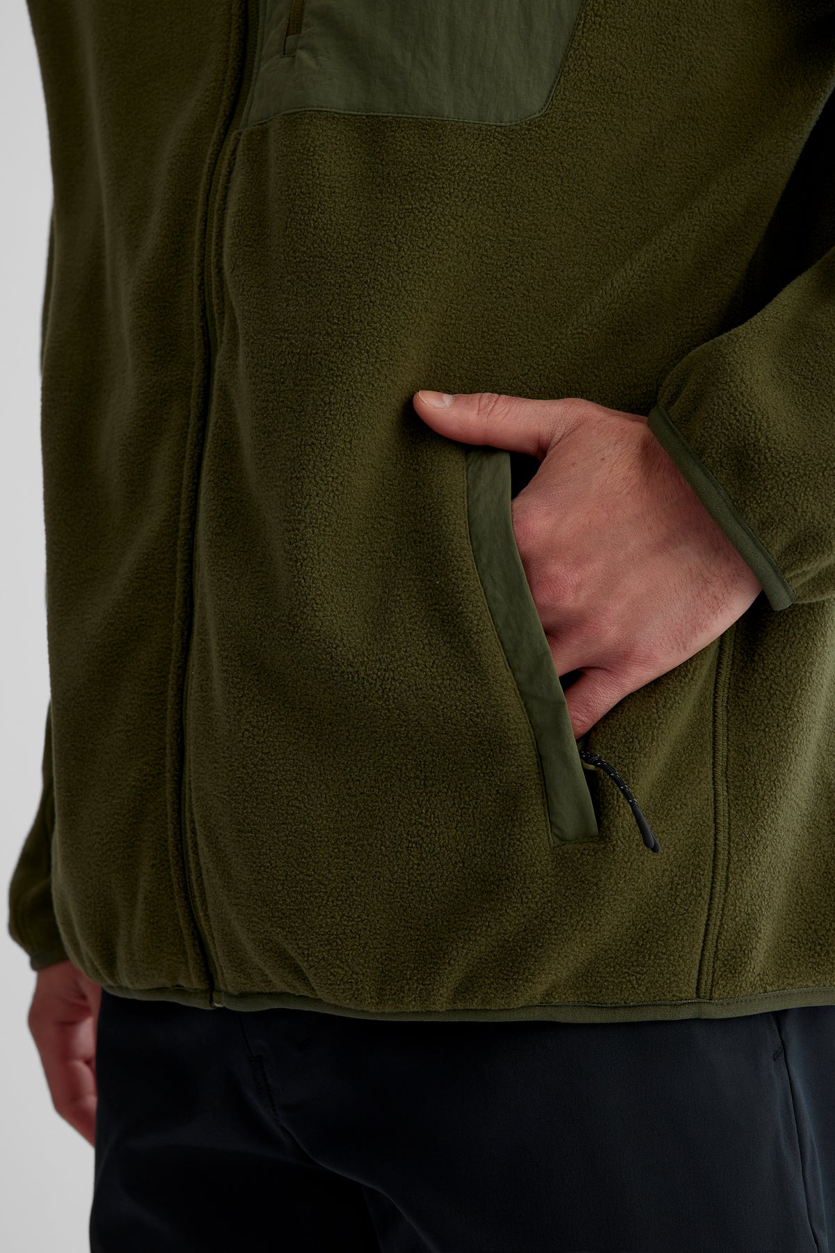Veste polaire - Homme && OLIVE