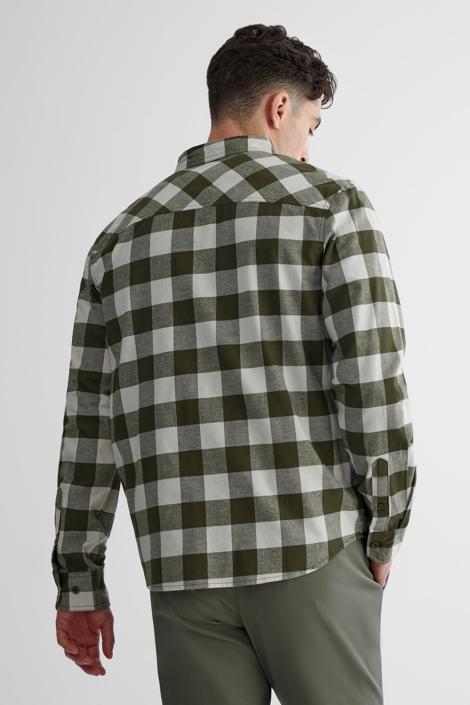Chemise manches longues - Homme && OLIVE