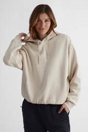 Chandail ouaté à capuchon - Femme && BEIGE