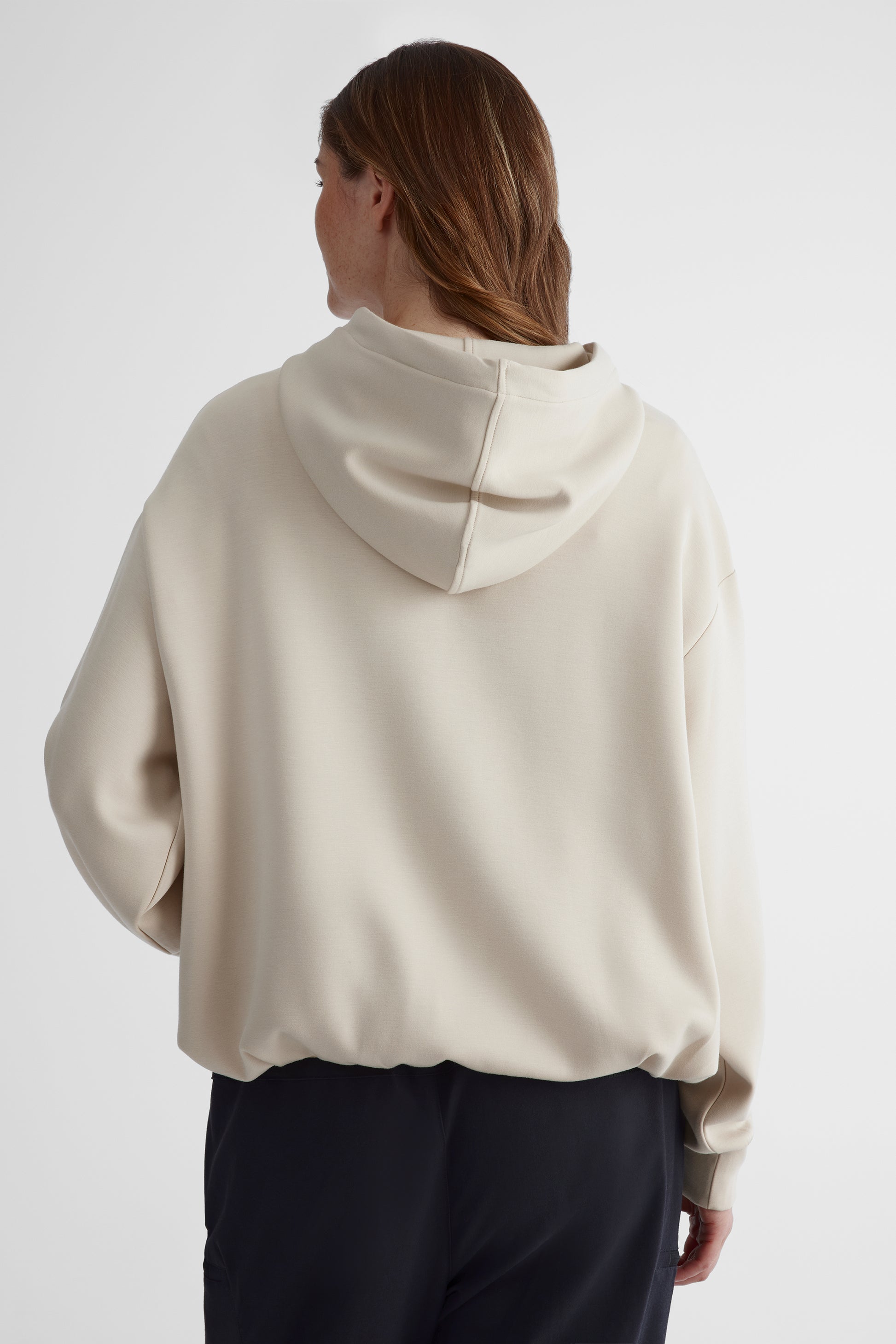 Chandail ouaté à capuchon - Femme && BEIGE