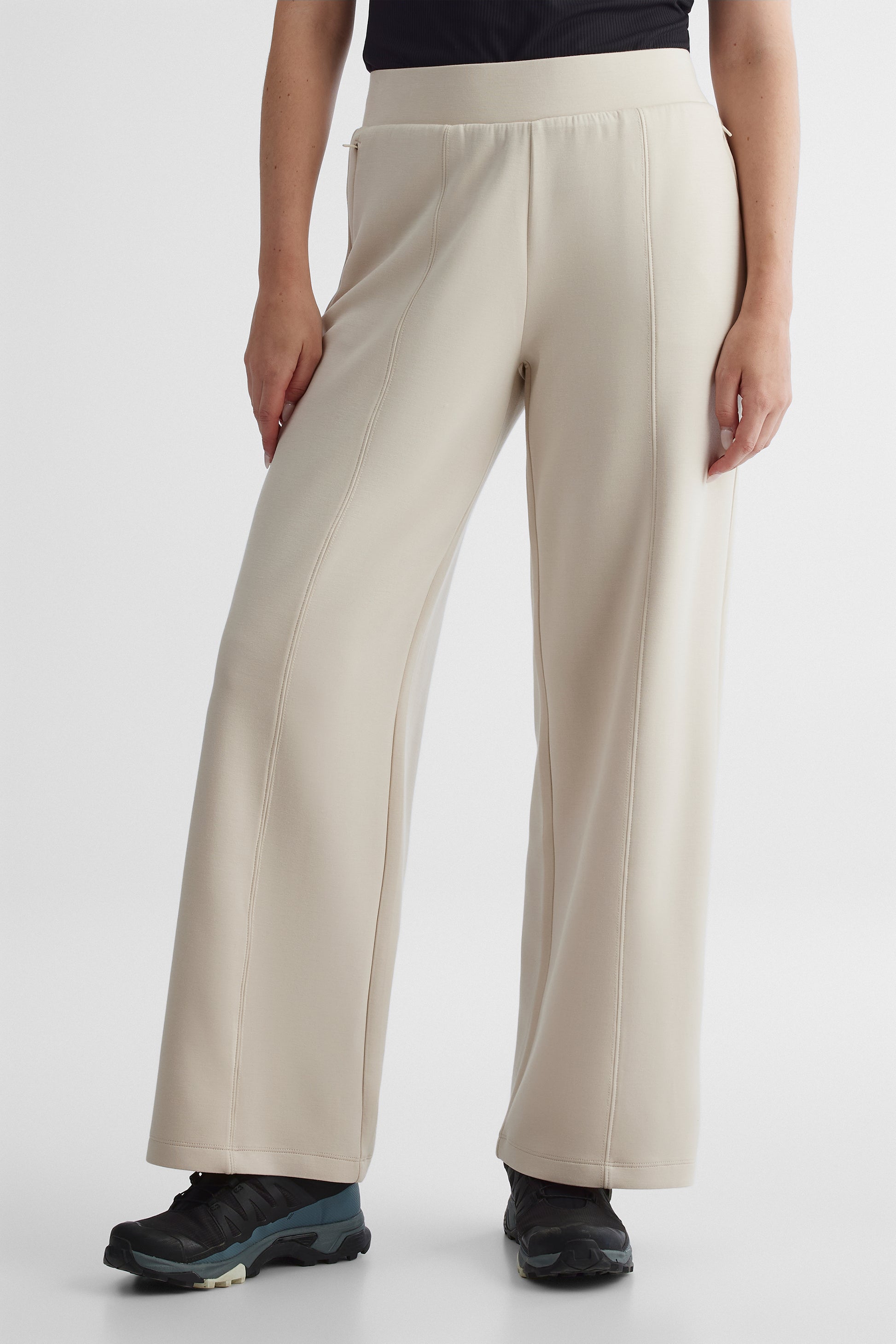Pantalon jambe large - Femme && OATMEAL