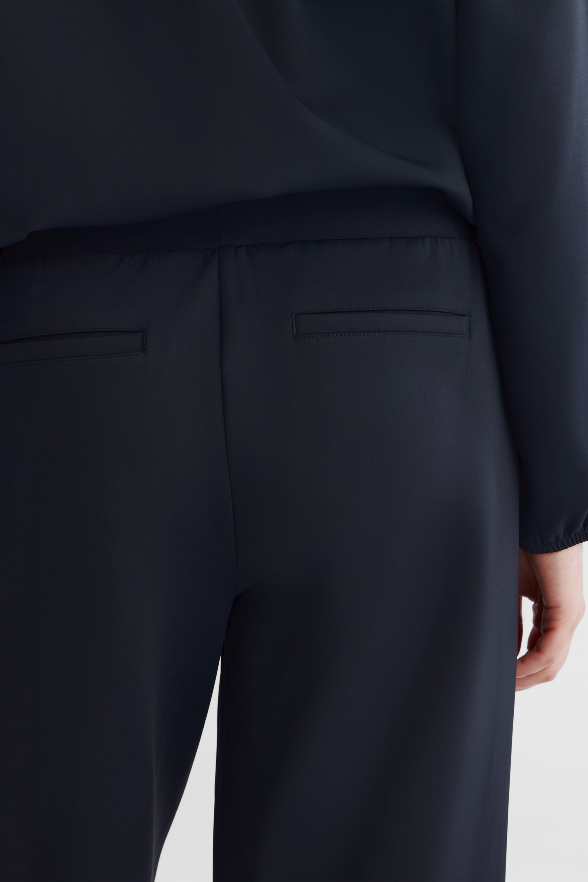 Pantalon jambe large - Femme && NOIR