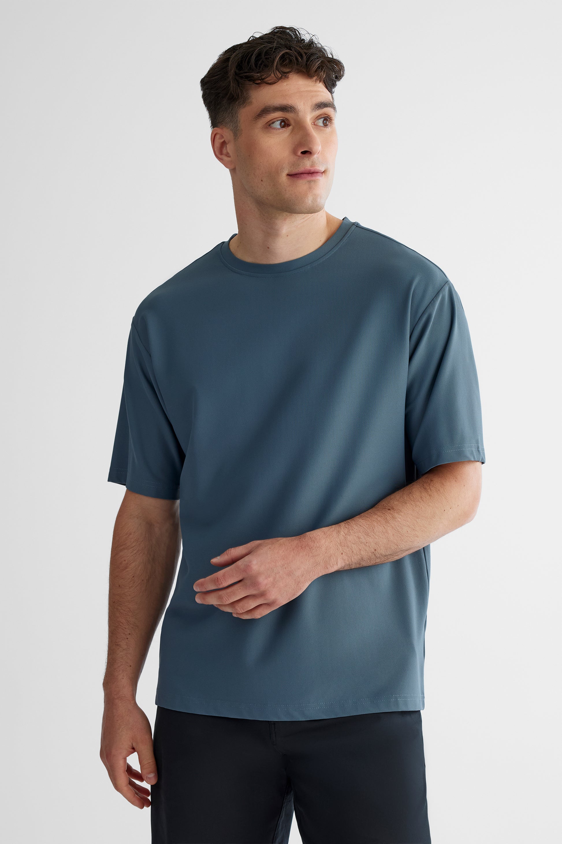 Chandail manches courtes - Homme && MARIN