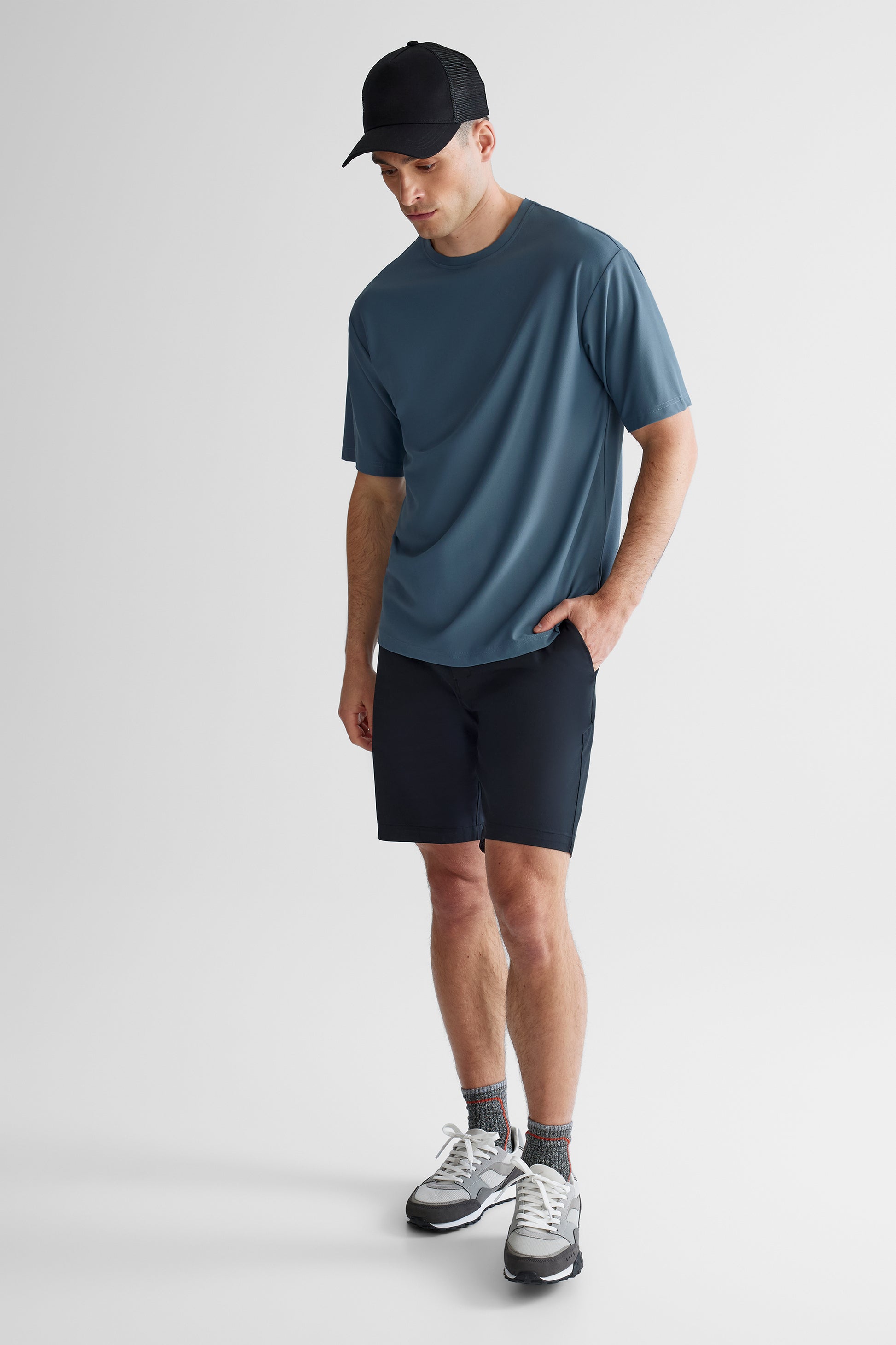 Chandail manches courtes - Homme && MARIN