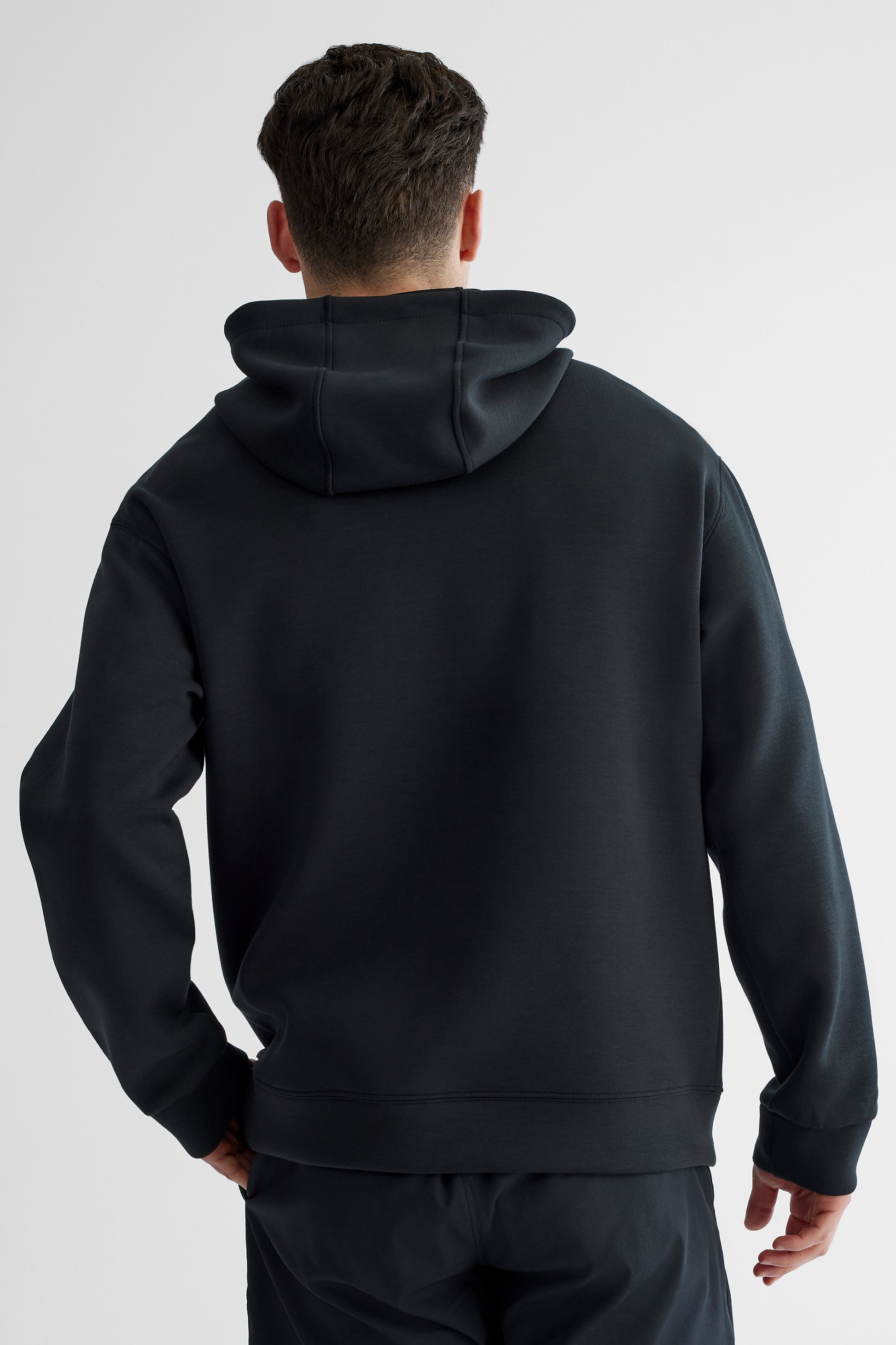 Chandail ouaté à capuchon - Homme && NOIR