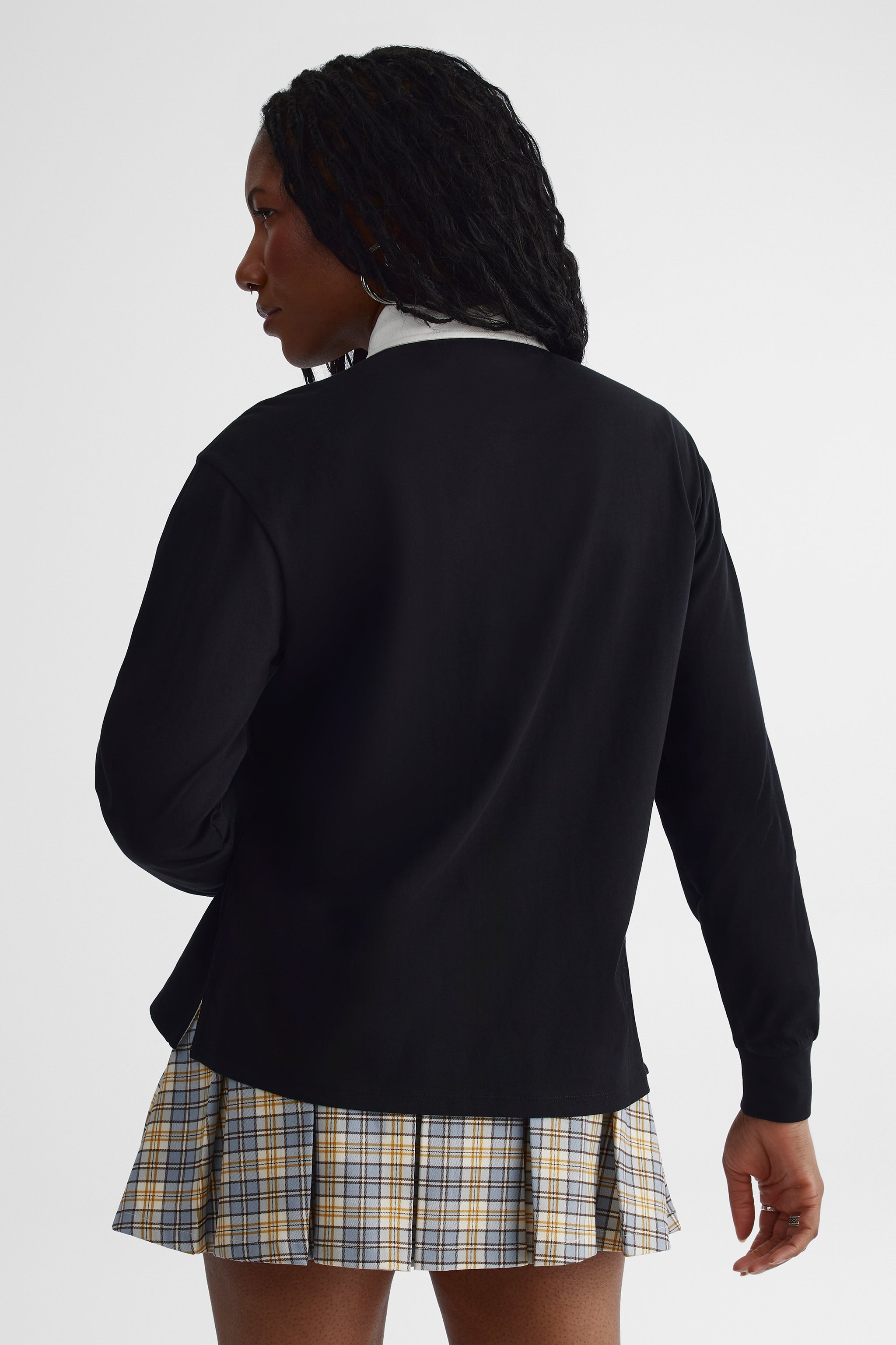 Chandail polo - Ado fille && NOIR