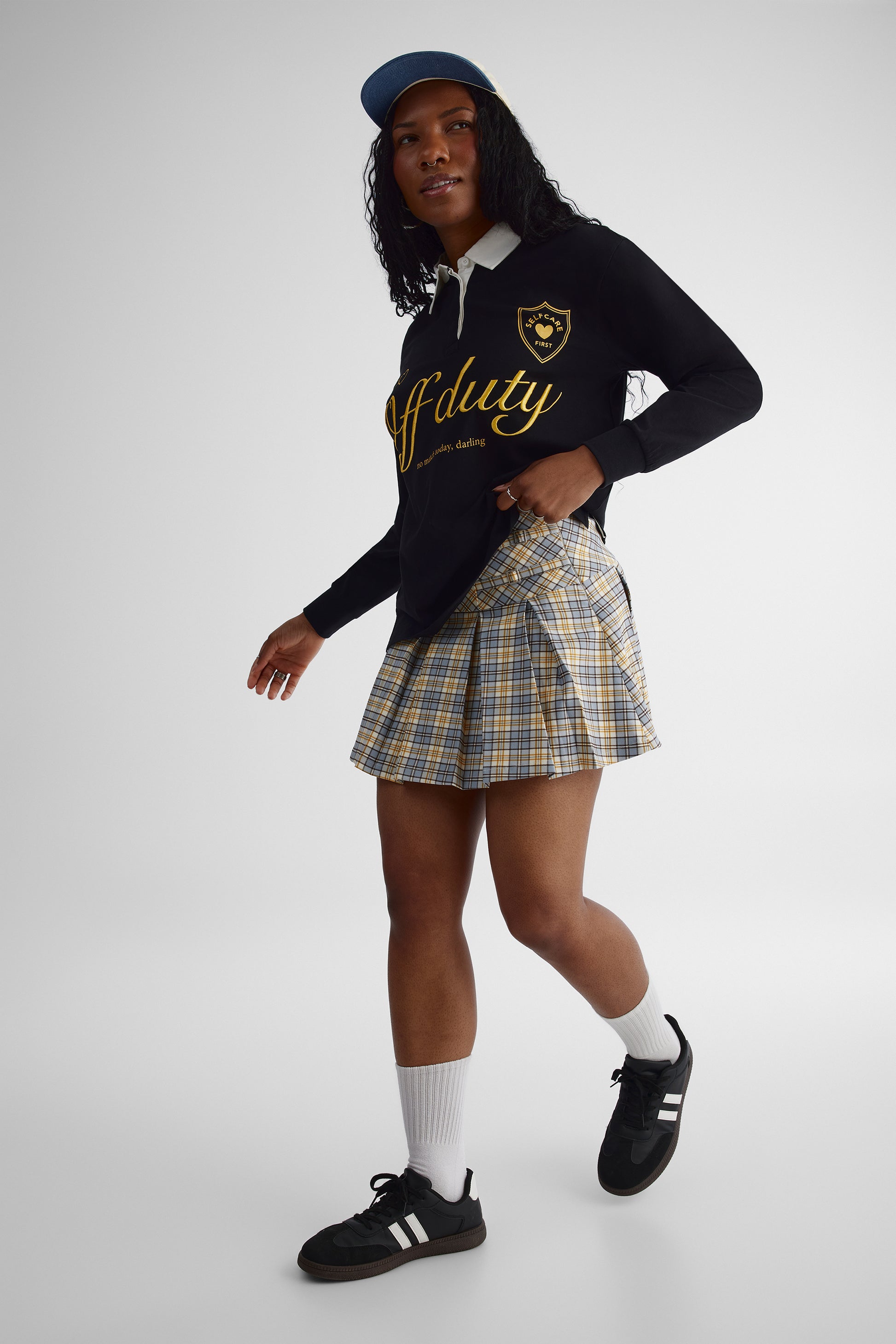 Chandail polo - Ado fille && NOIR