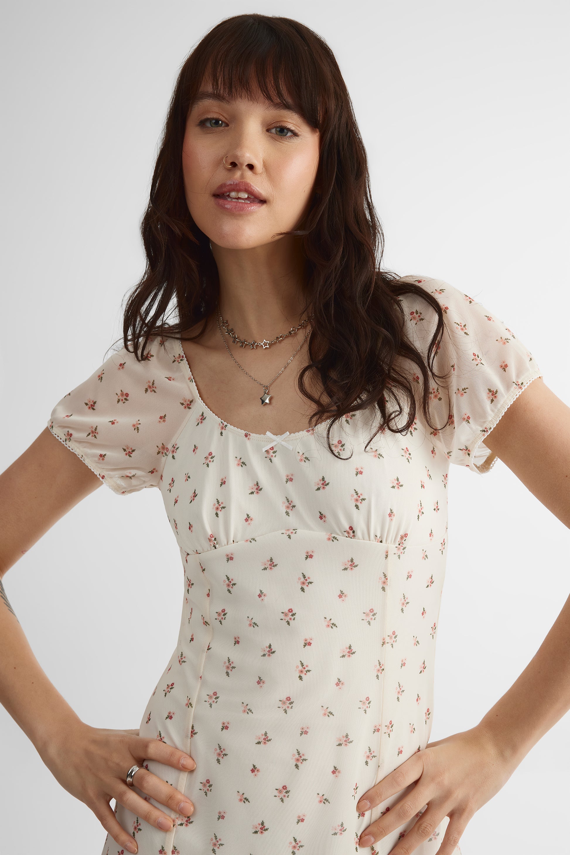 Robe - Ado fille && BEIGE/MULTI