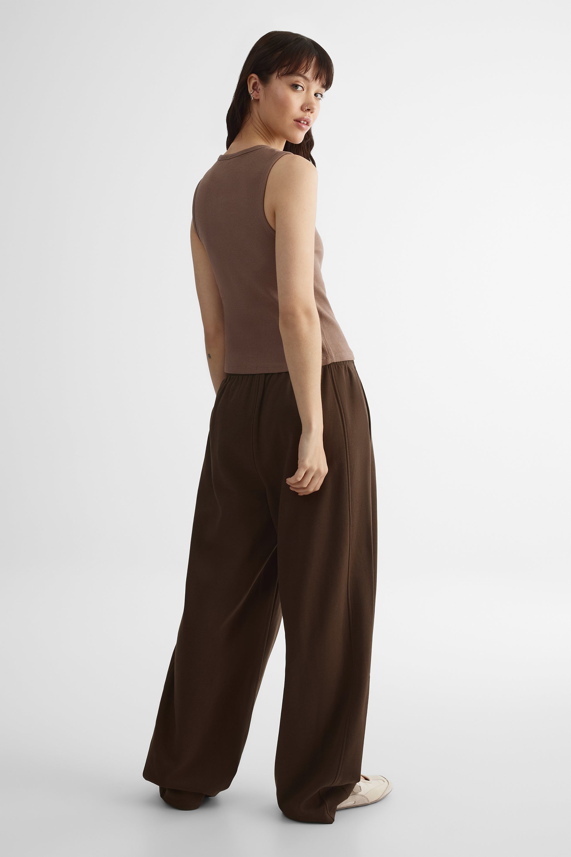 Pantalon ouaté - Ado fille && BRUN FONCE