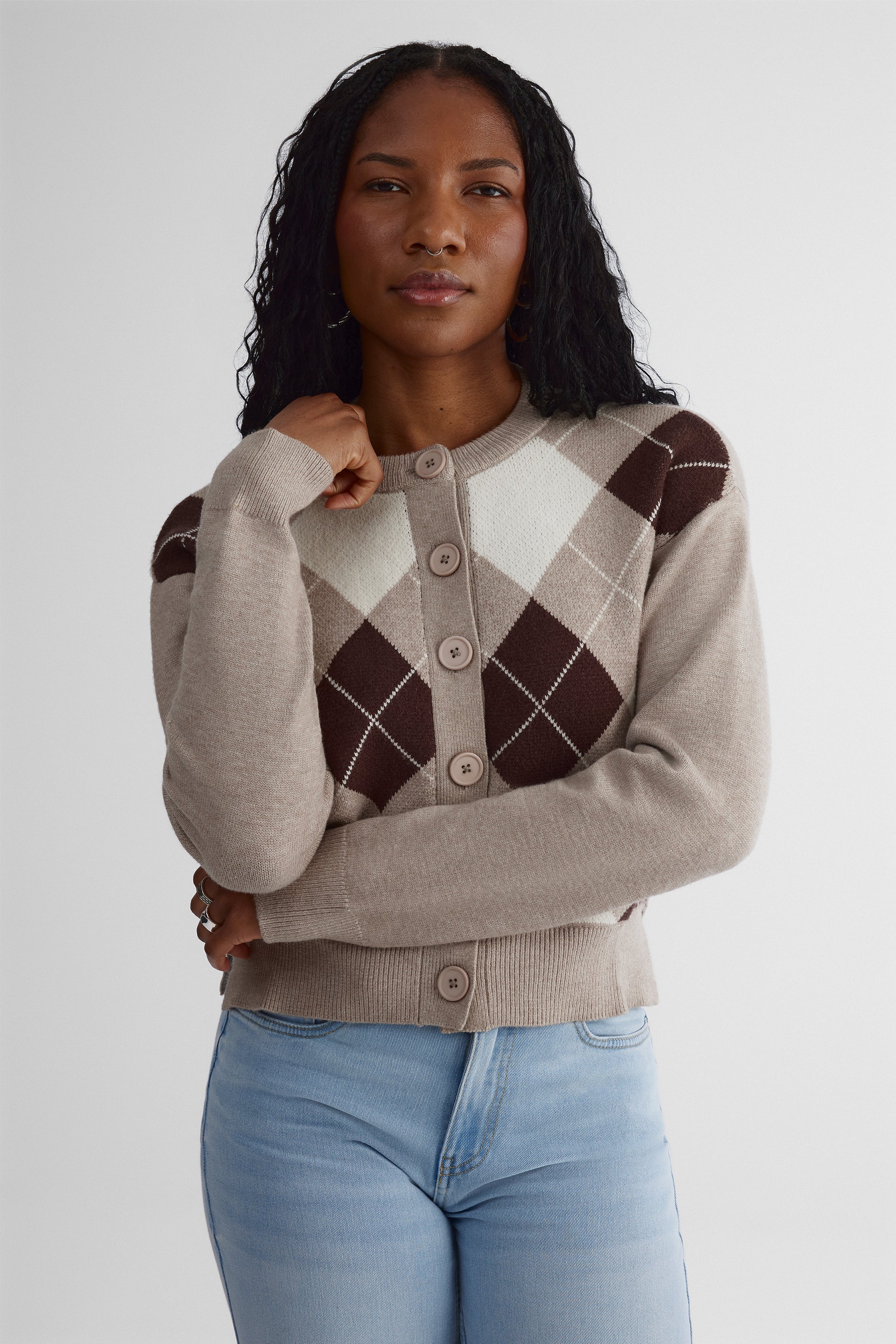 Cardigan - Ado fille && OATMEAL