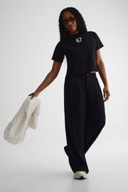 Chandail manches courtes - Ado fille && NOIR
