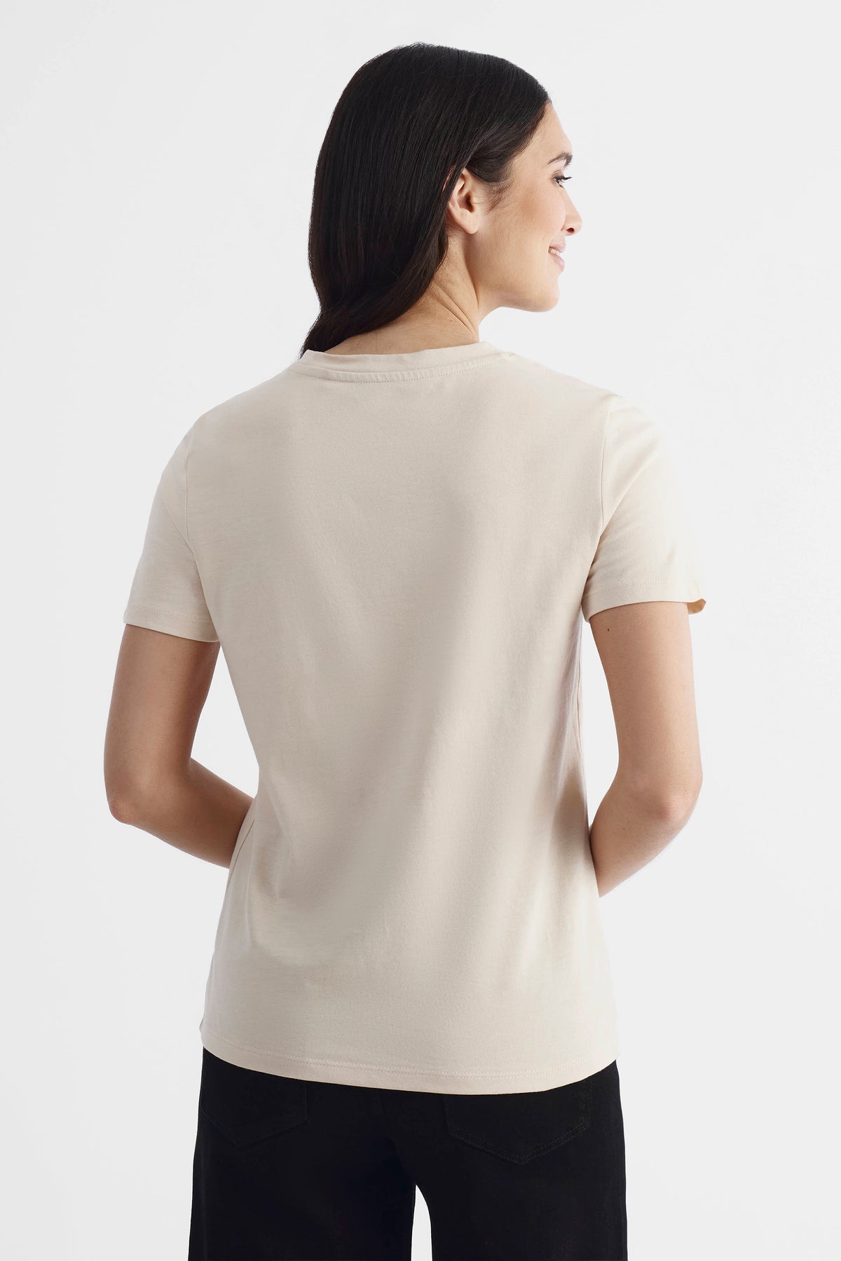 Chandail manches courtes 2/30$ - Femme && BEIGE