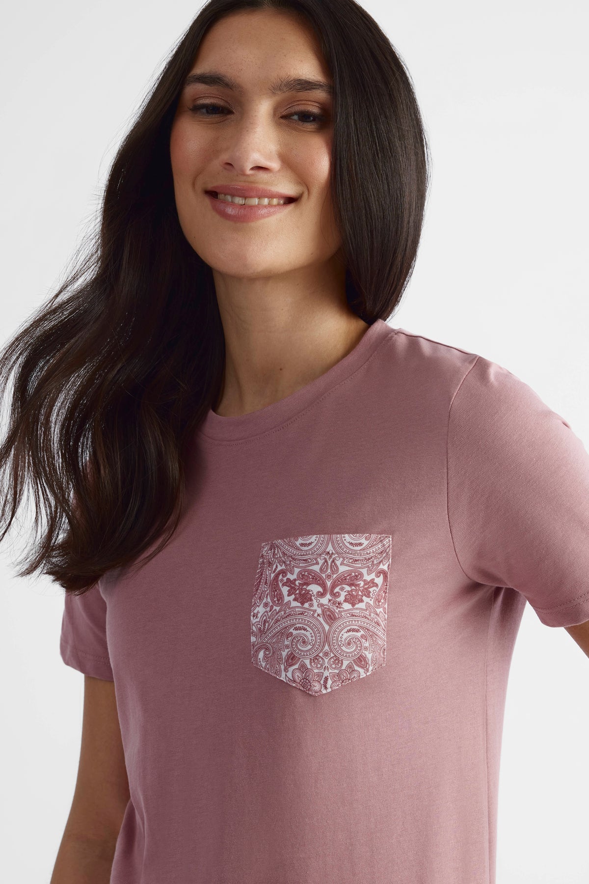 Chandail manches courtes 2/30$ - Femme && VIEUX ROSE
