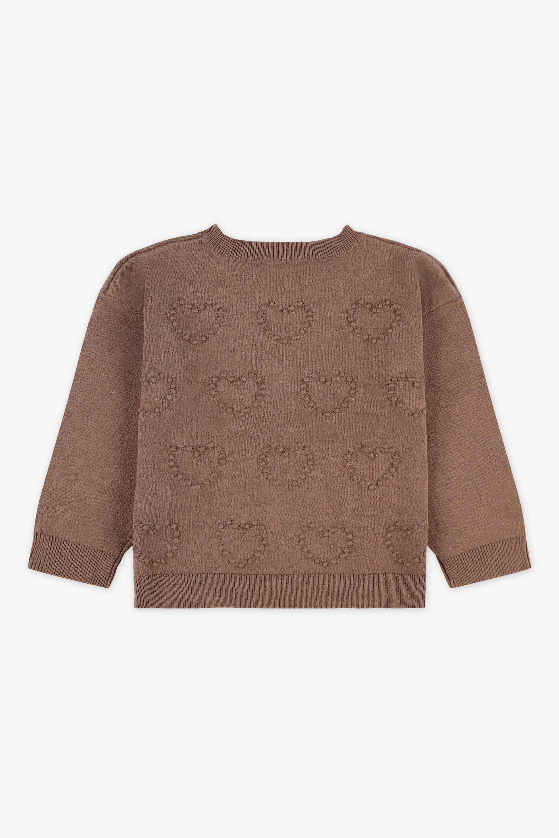 Chandail en tricot - Bébé fille && BRUN