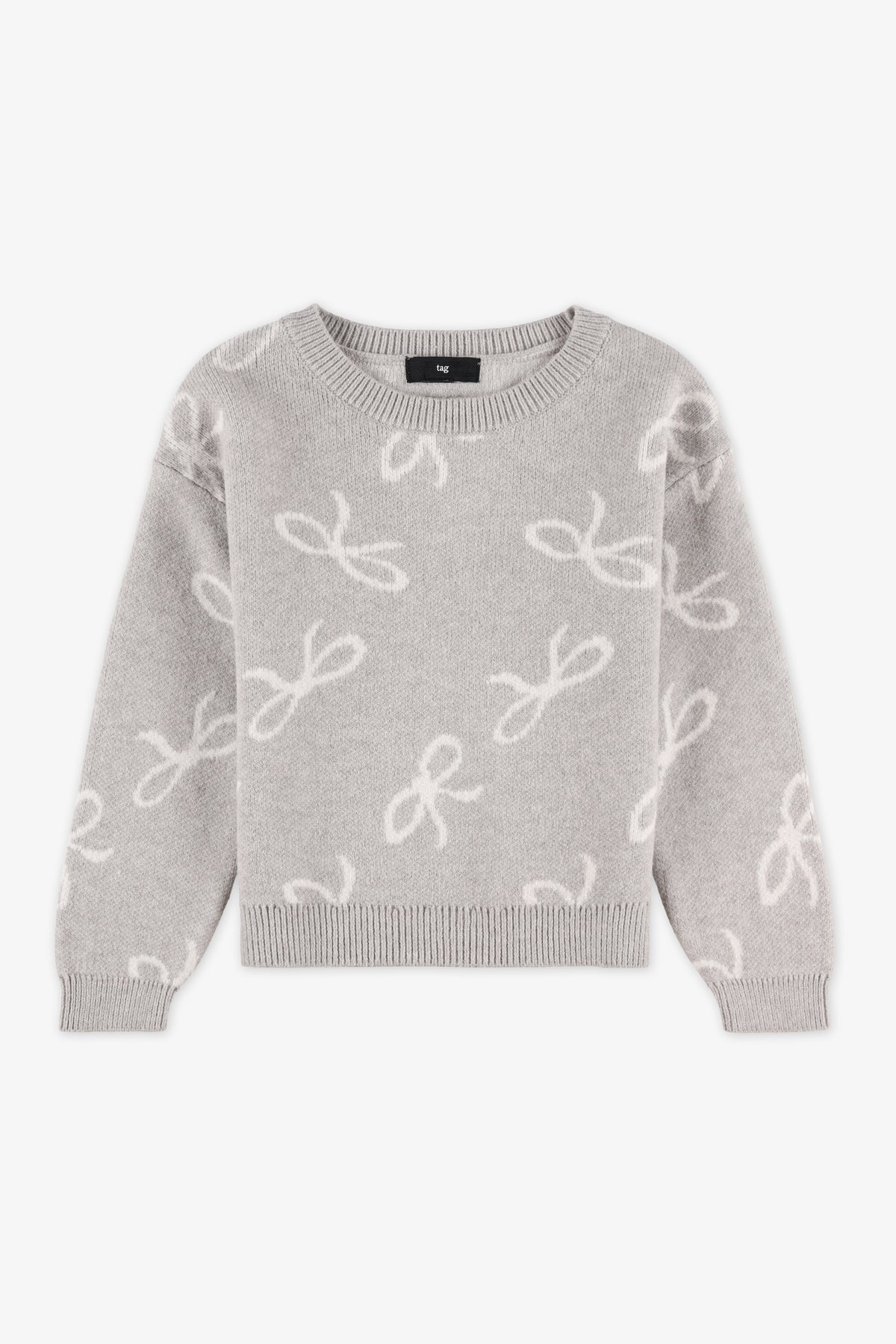 Chandail en tricot - Bébé fille && GRIS CLAIR/MULTI