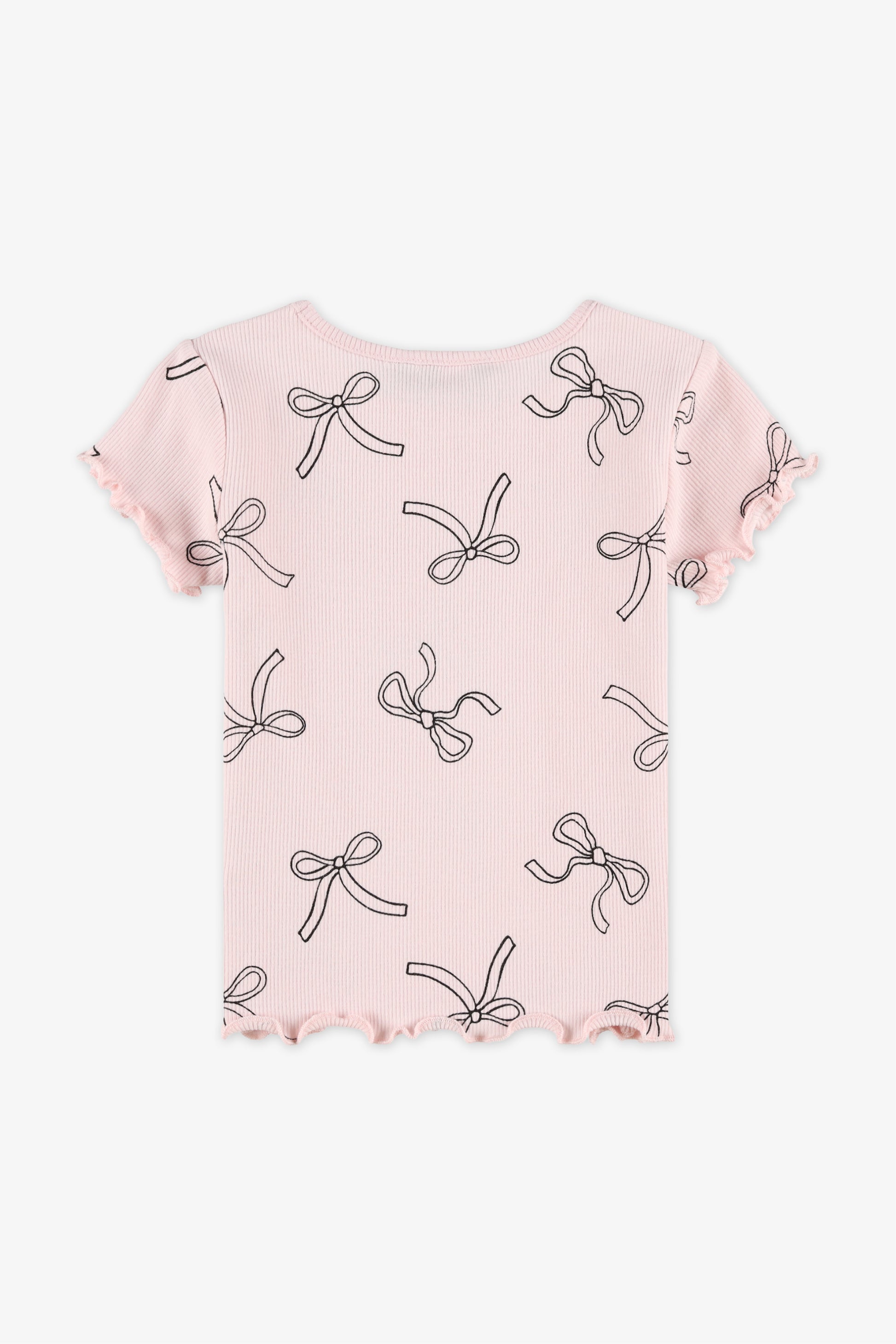 Chandail manches courtes - Bébé fille && ROSE MULTI