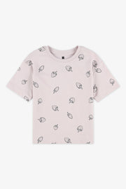Chandail manches courtes 2/20$ - Enfant fille && LILAS MULTI