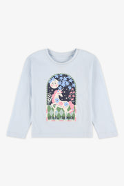 Chandail léger 2/20$ - Enfant fille && BLEU CIEL