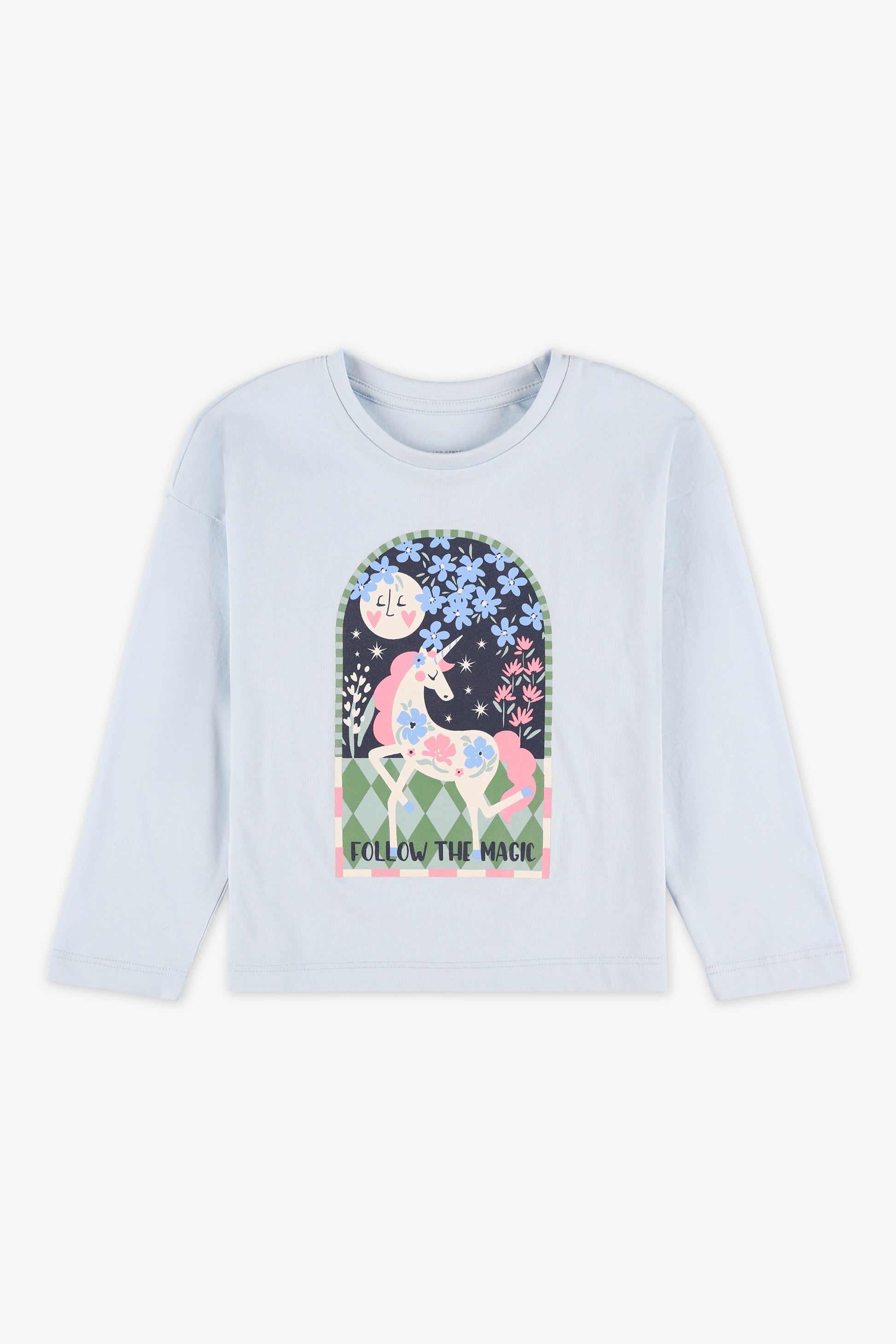 Chandail léger 2/20$ - Enfant fille && BLEU CIEL