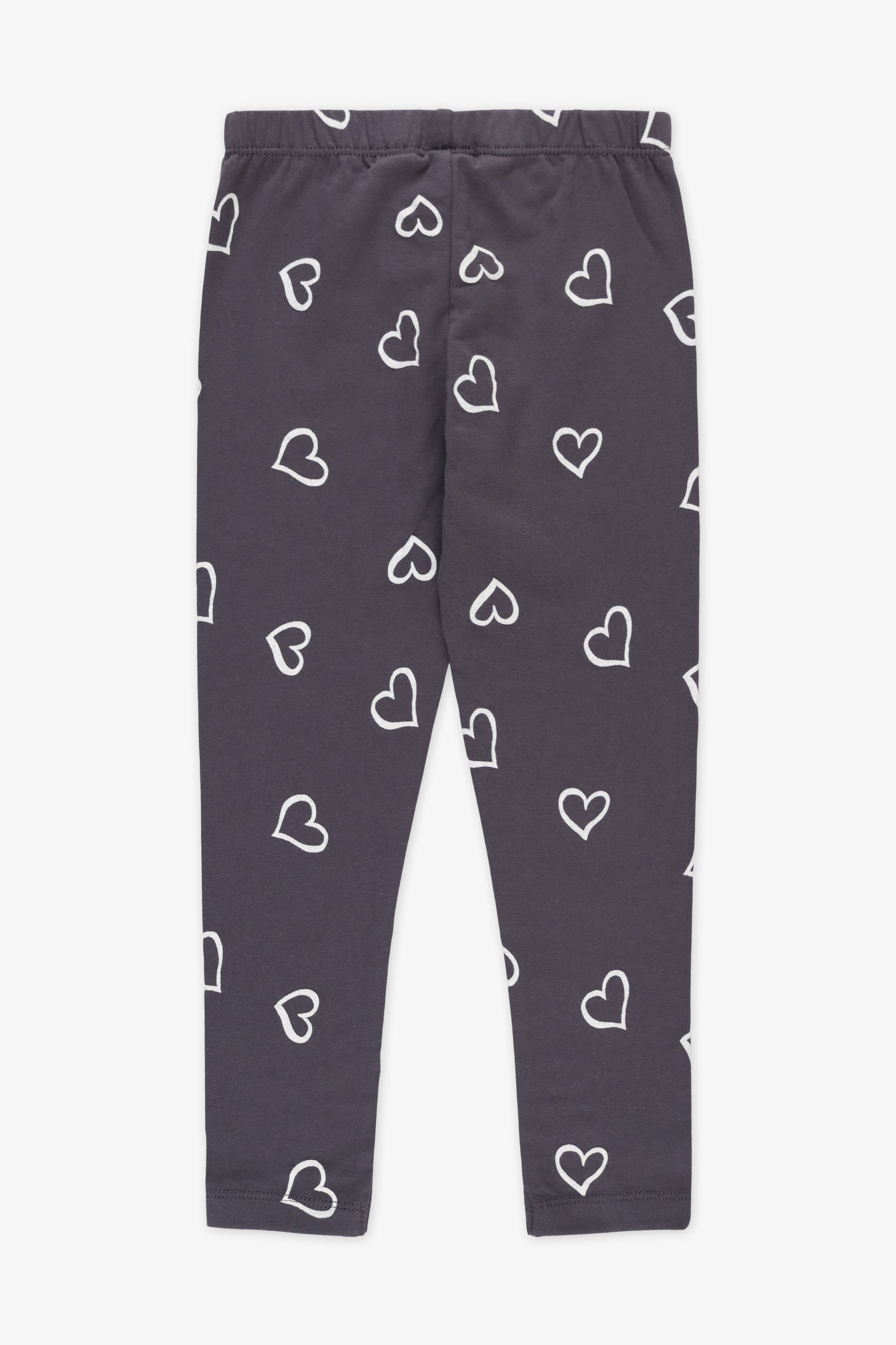 Legging 2/20$ - Enfant fille && CHARBON/MULTI