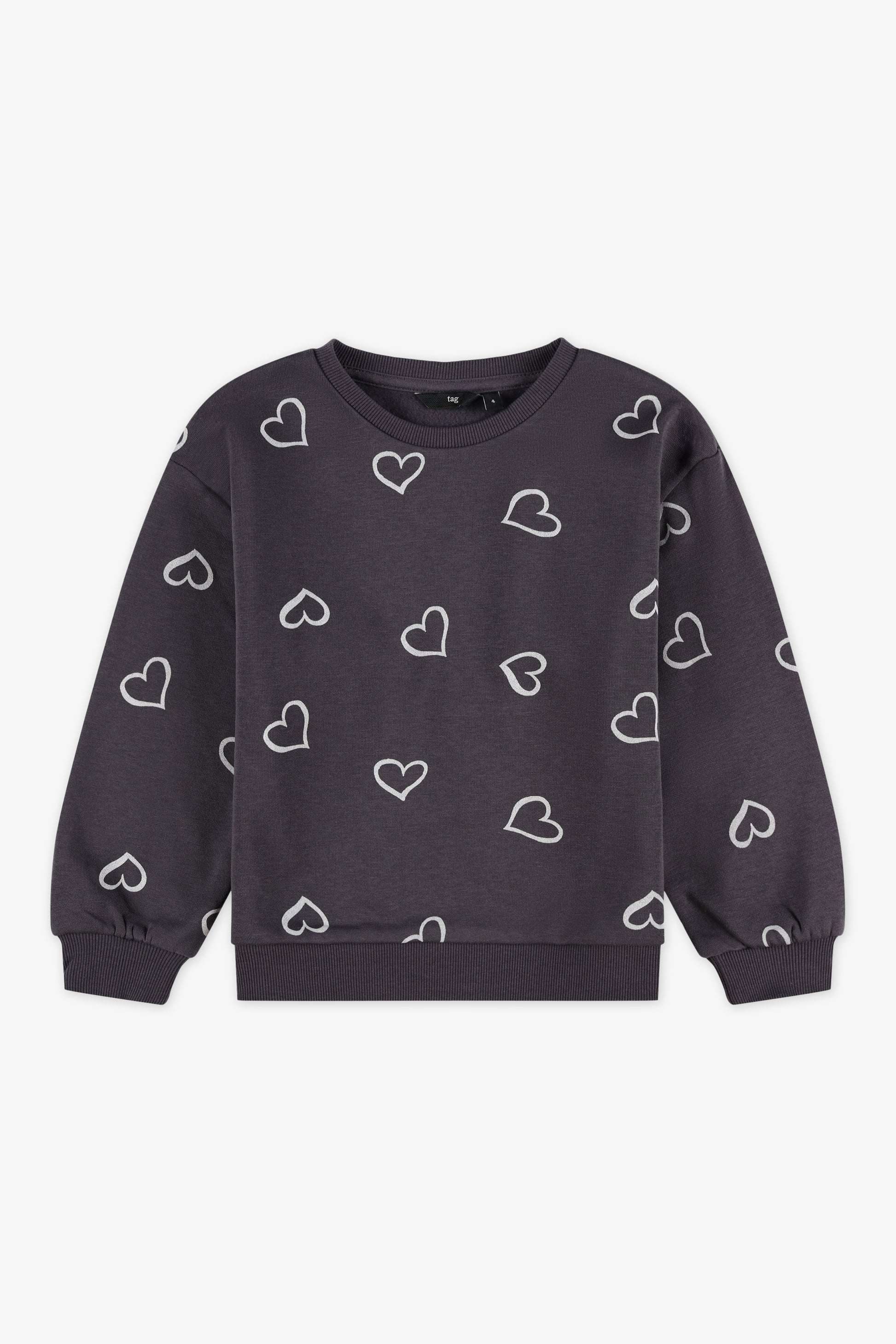 Chandail ouaté - Enfant fille && CHARBON/MULTI