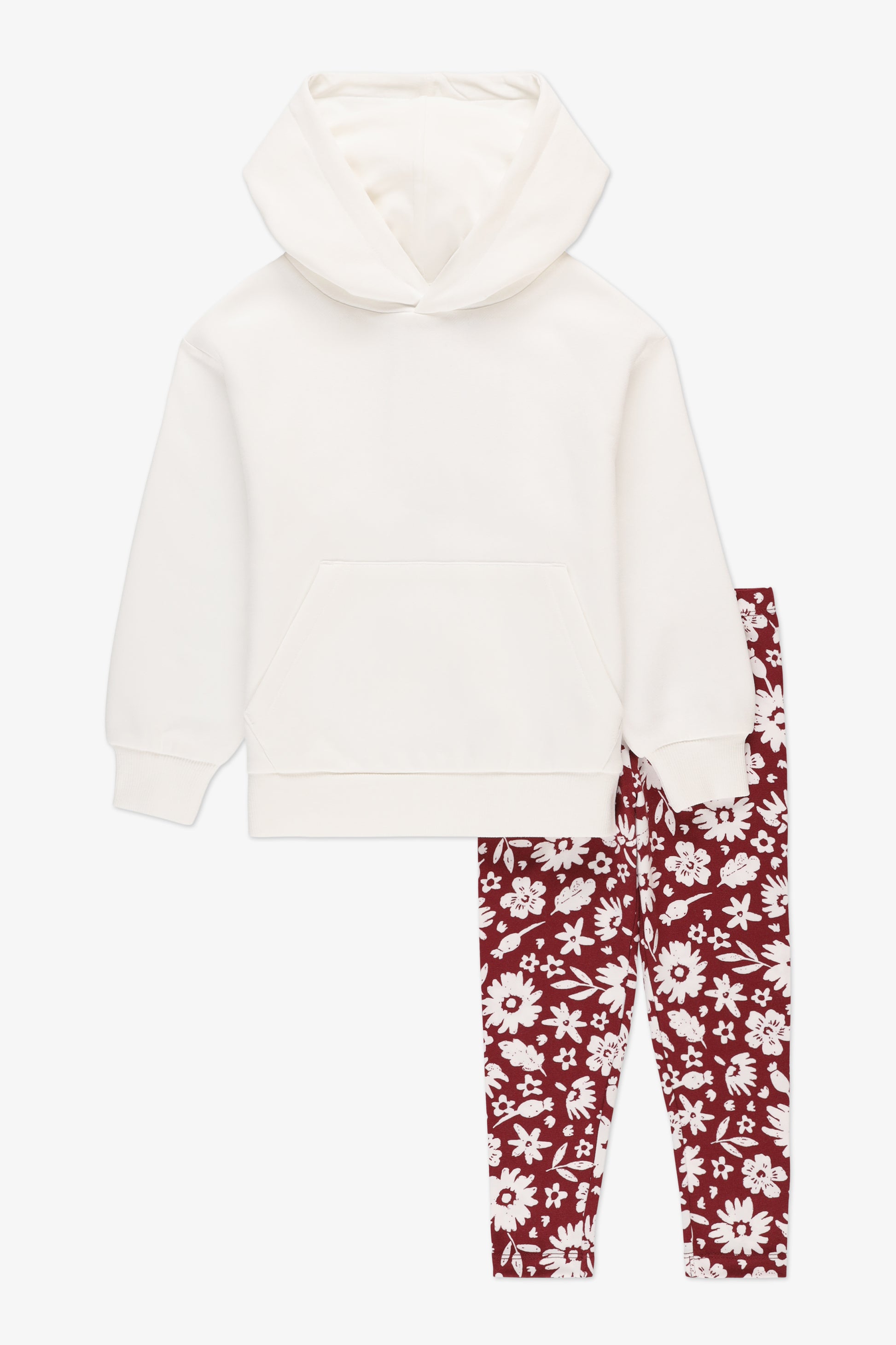 Ensemble 2 morceaux - Enfant fille && BLANC CASSÉ