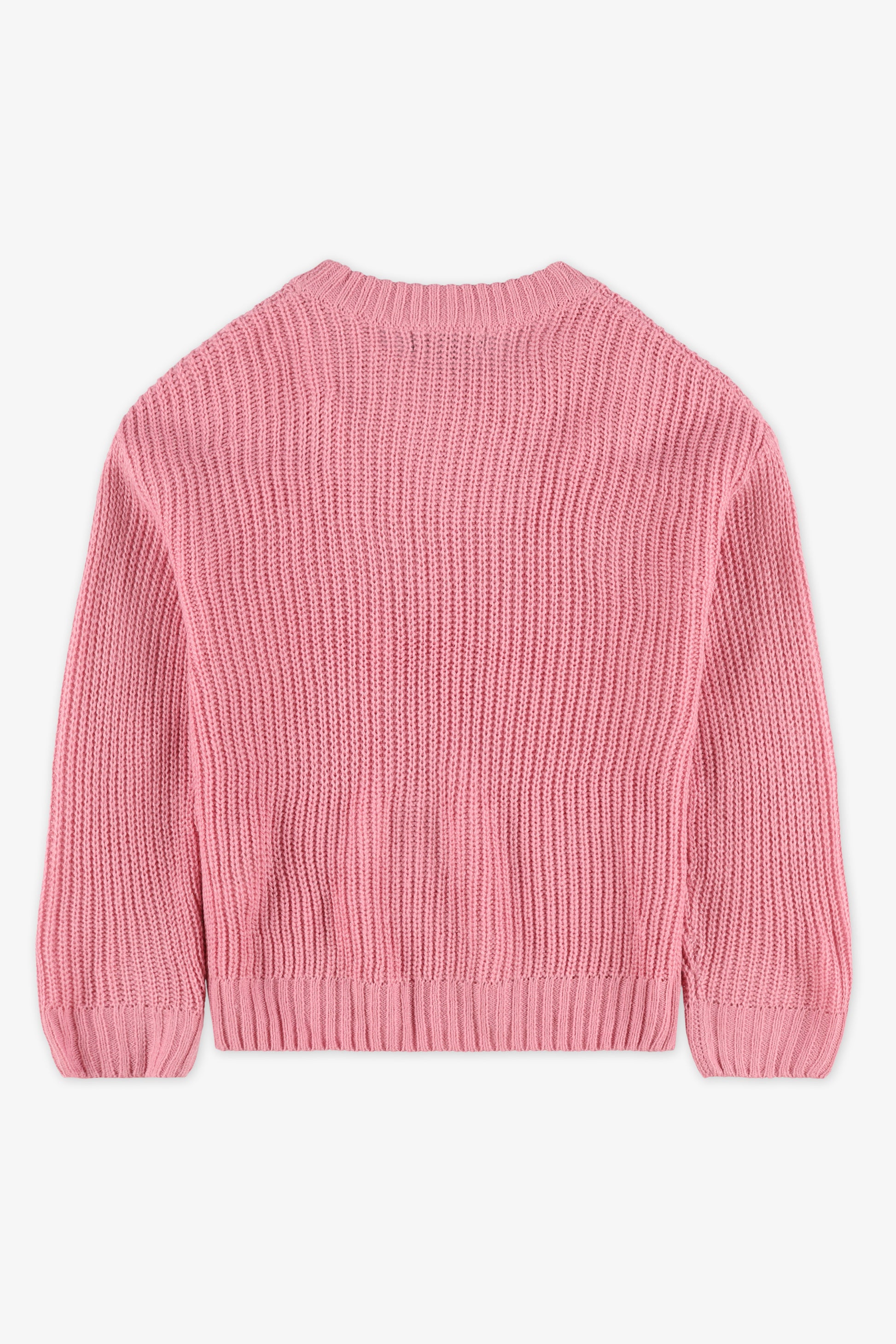 Chandail en tricot - Enfant fille && ROSE