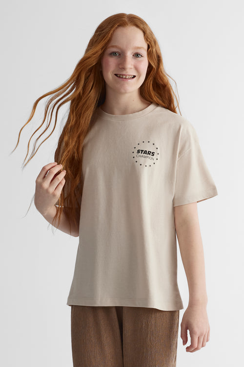 Chandail manches courtes - Ado fille && BEIGE