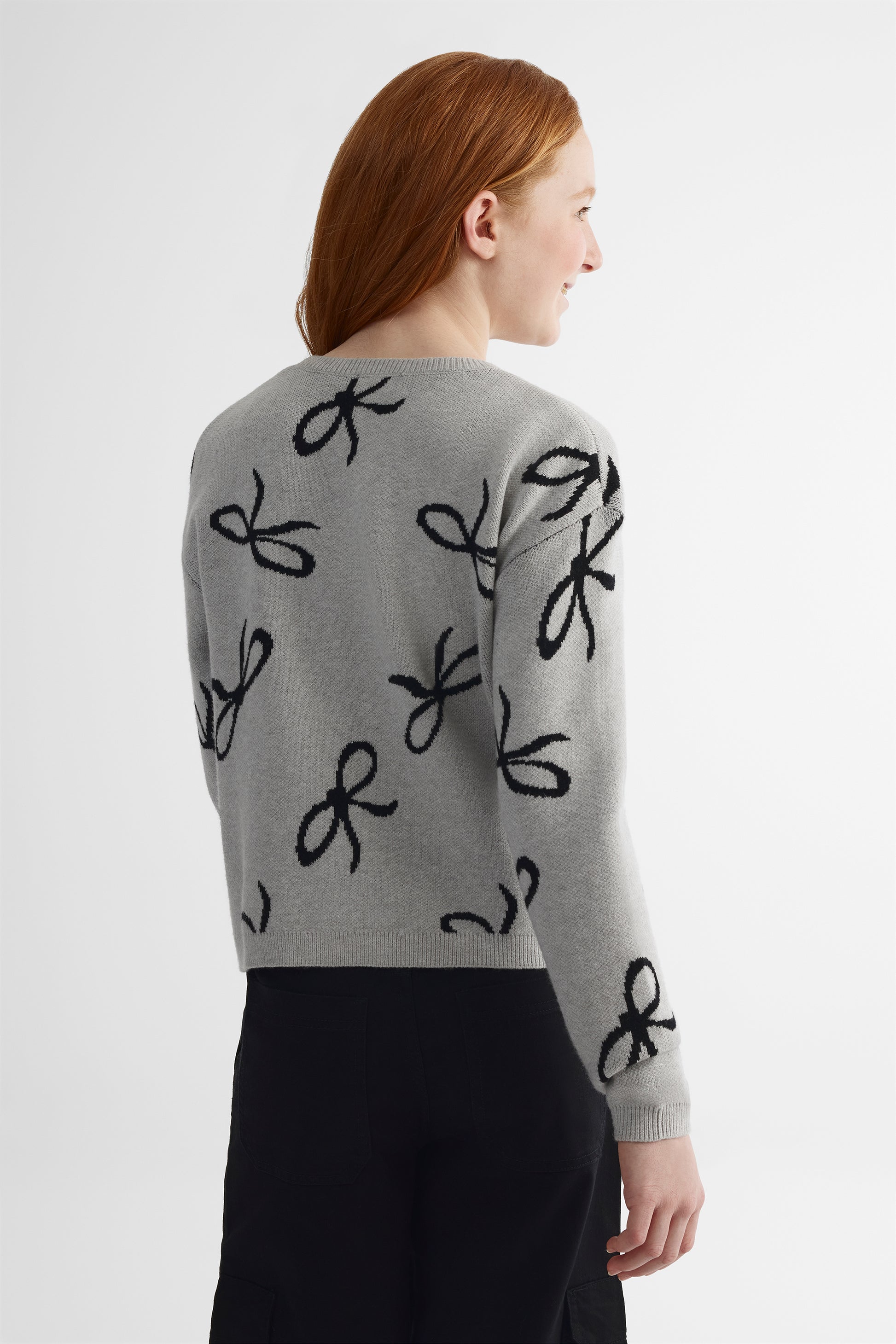 Chandail en tricot - Ado fille && GRIS CLAIR/MULTI