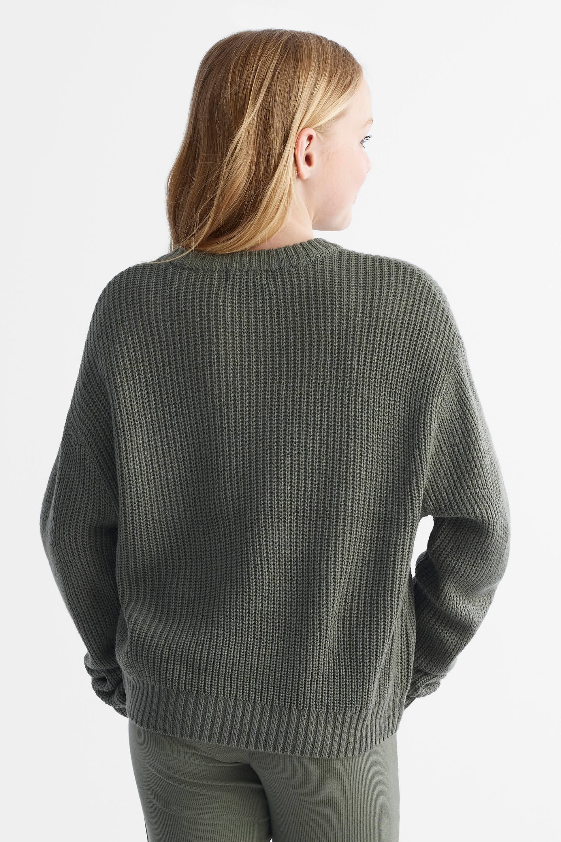 Chandail en tricot - Ado fille && KAKI