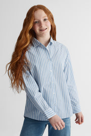 Chemisier manches longues - Ado fille && BLEU MULTI